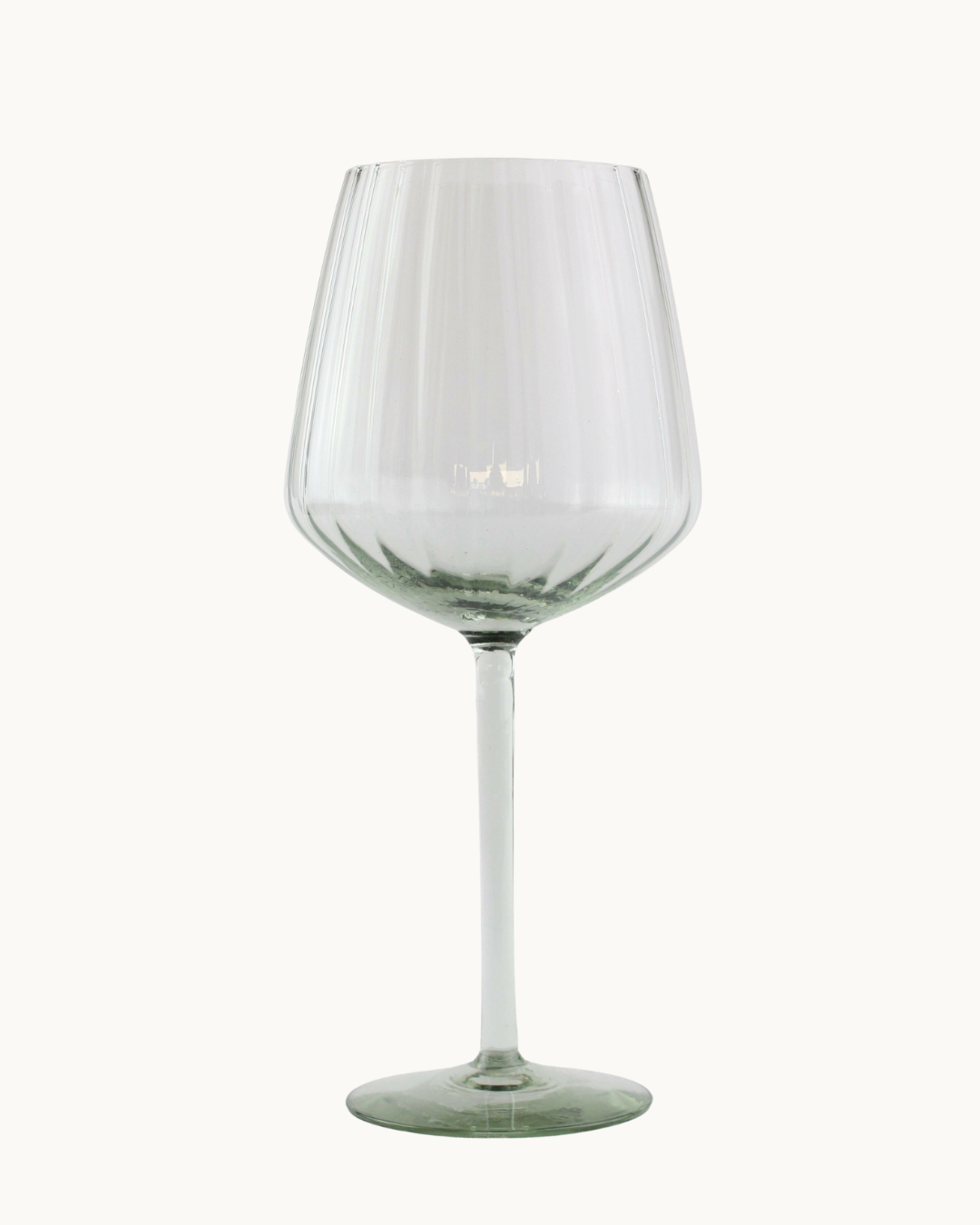 Ribbed Red Wine Glass