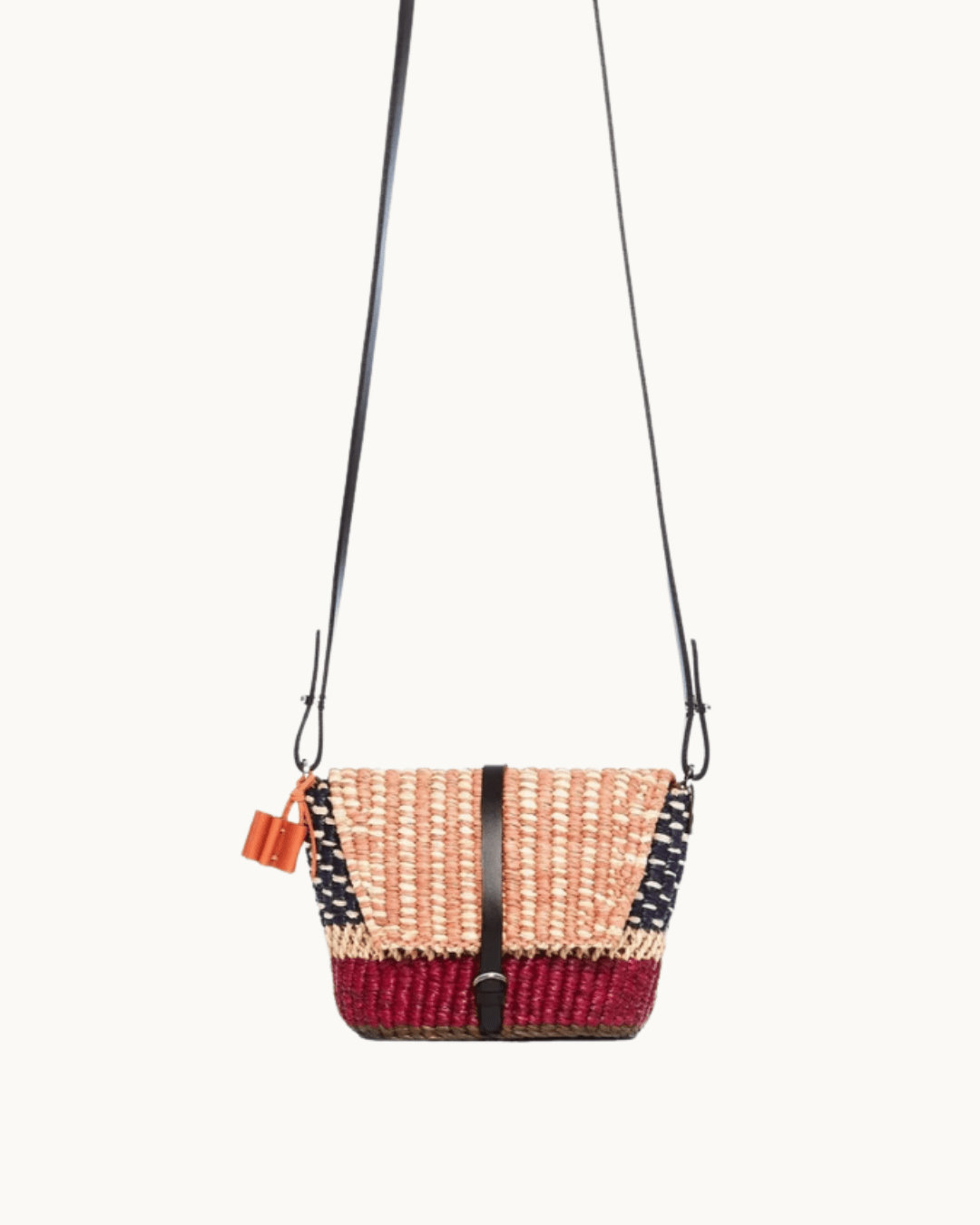 Bika Rose Raffia Bag