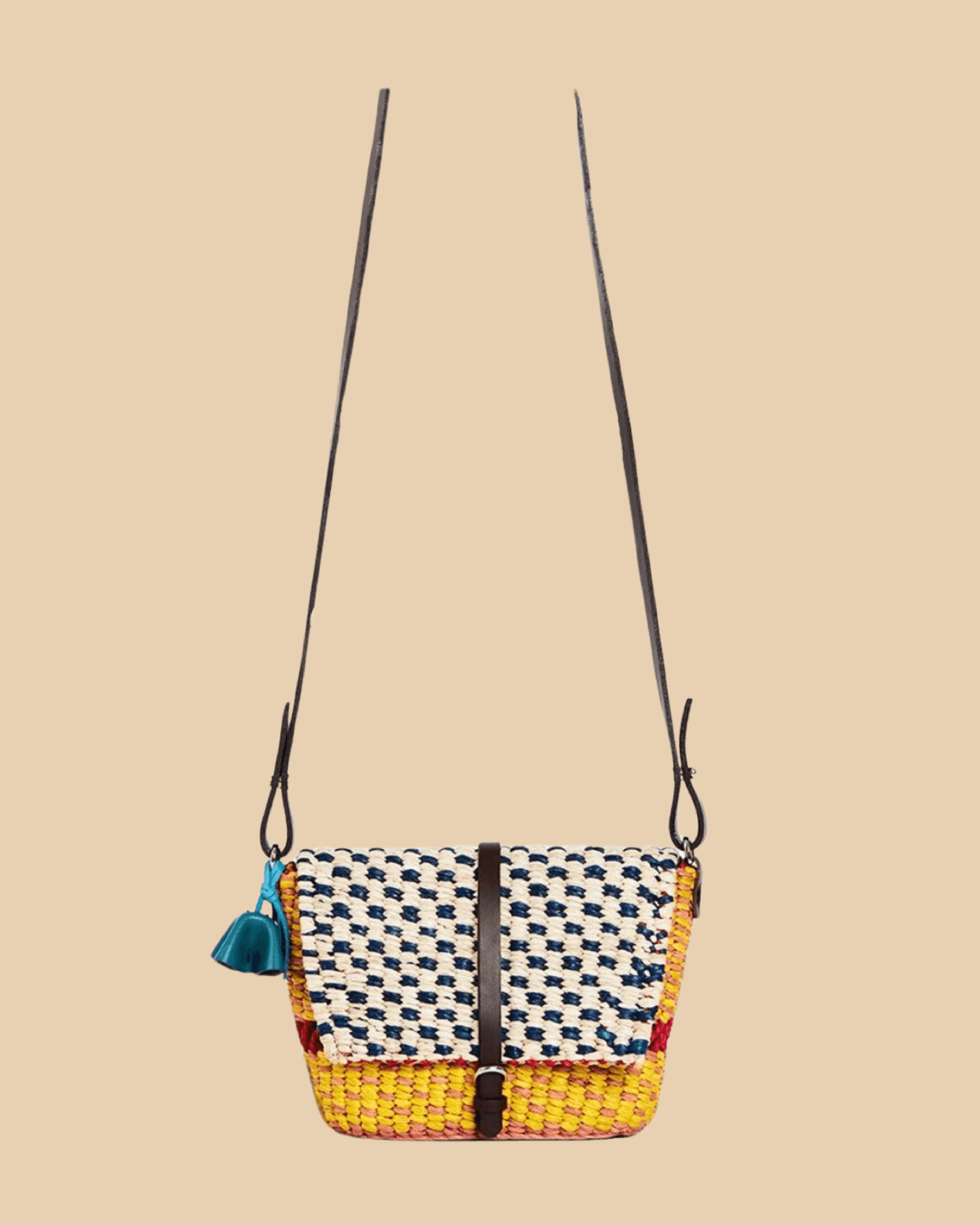 Bika Yellow Raffia Bag Mantra Living