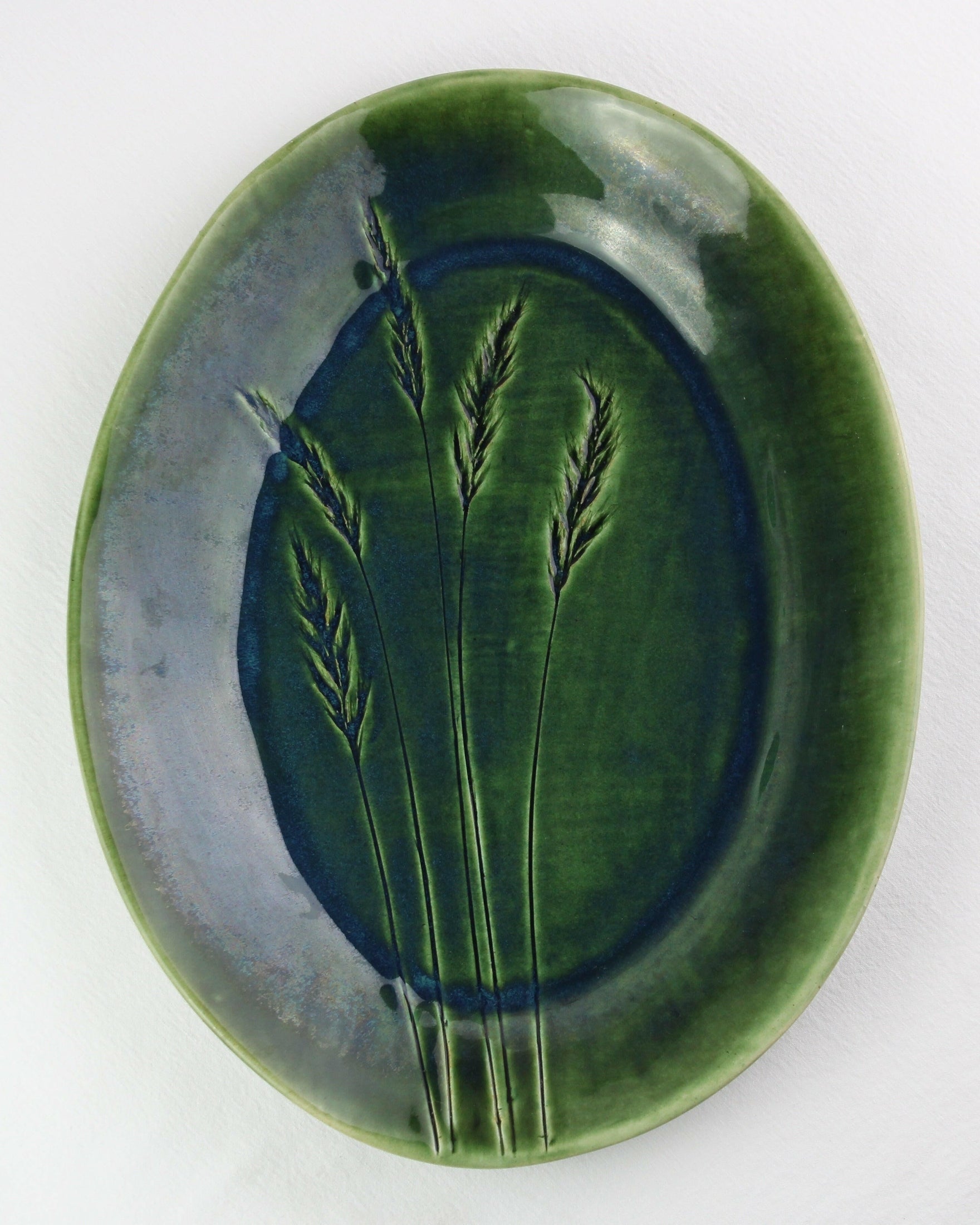 Botanical Green Serving Platter Mantra Living