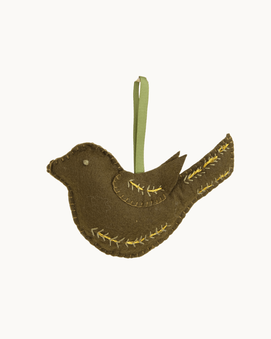 Felt Embroidered Bird Christmas Decoration