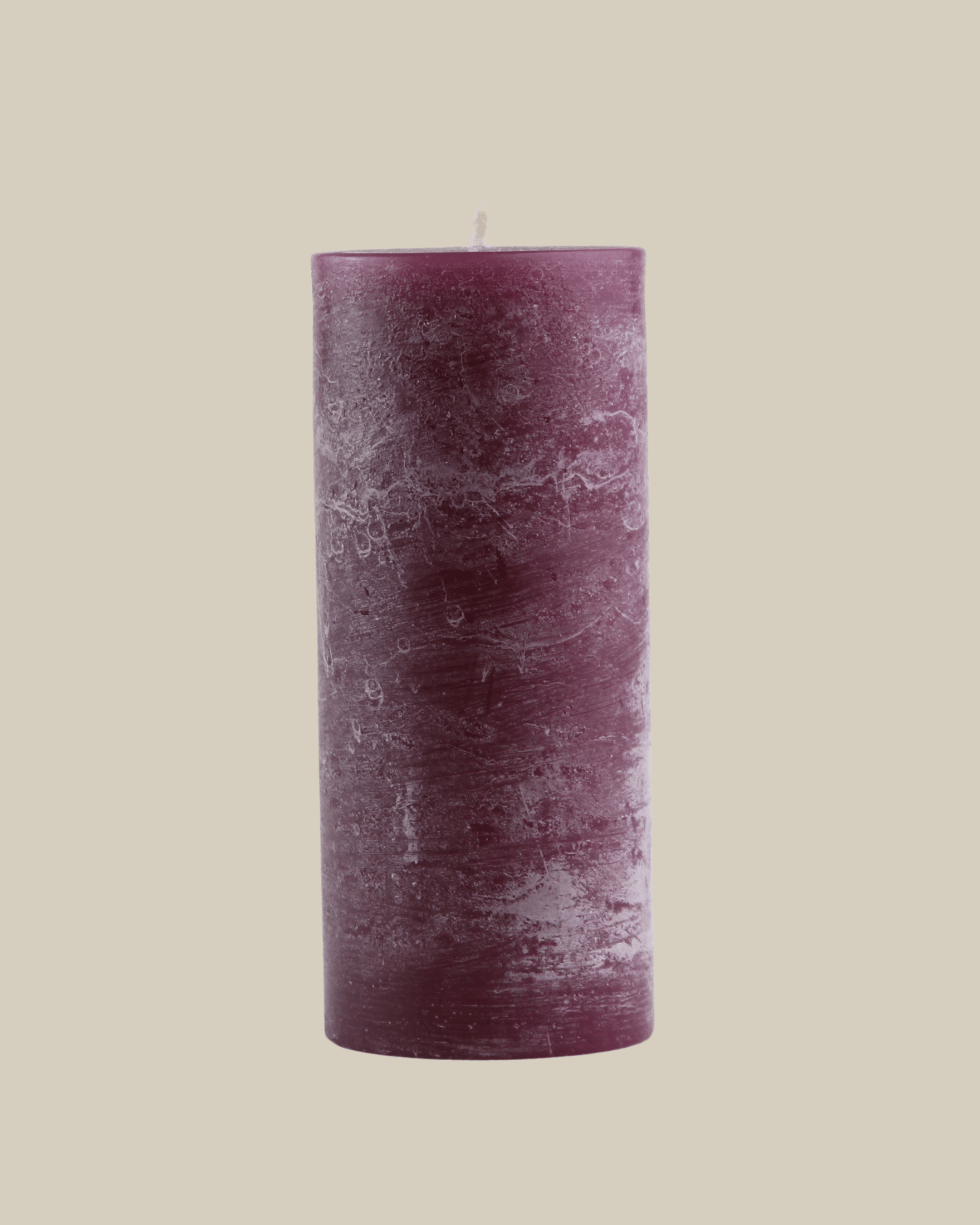 Frosted Pillar Candle Mantra Living