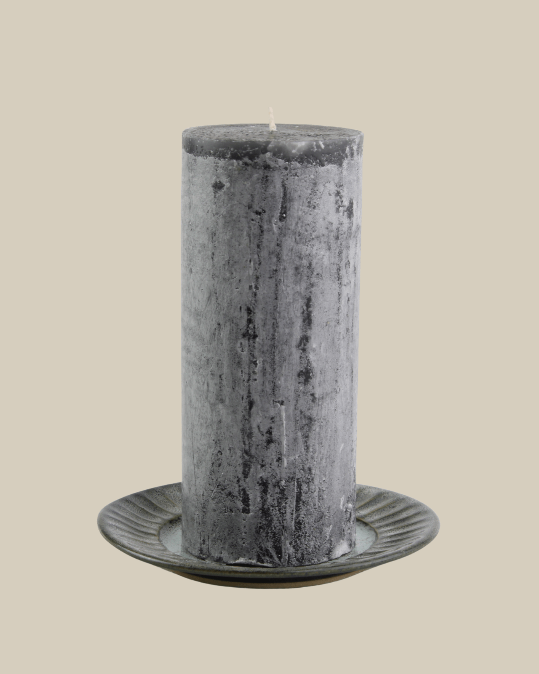 Frosted Pillar Candle Mantra Living