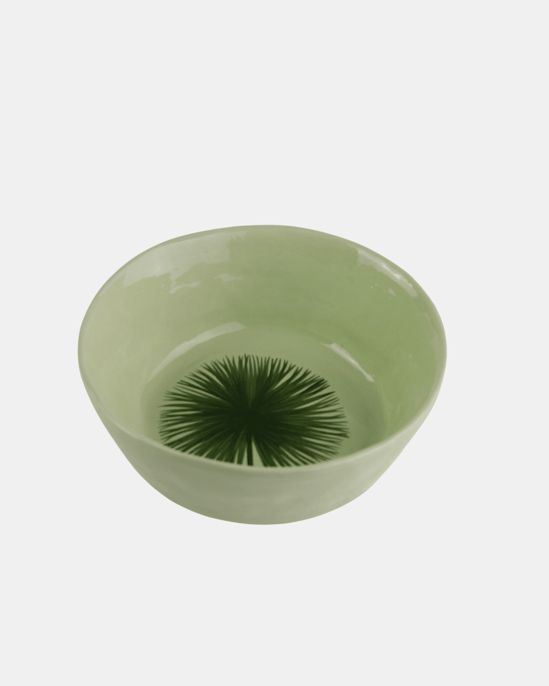 Green Dandelion Stoneware Bowl - Medium Mantra Living