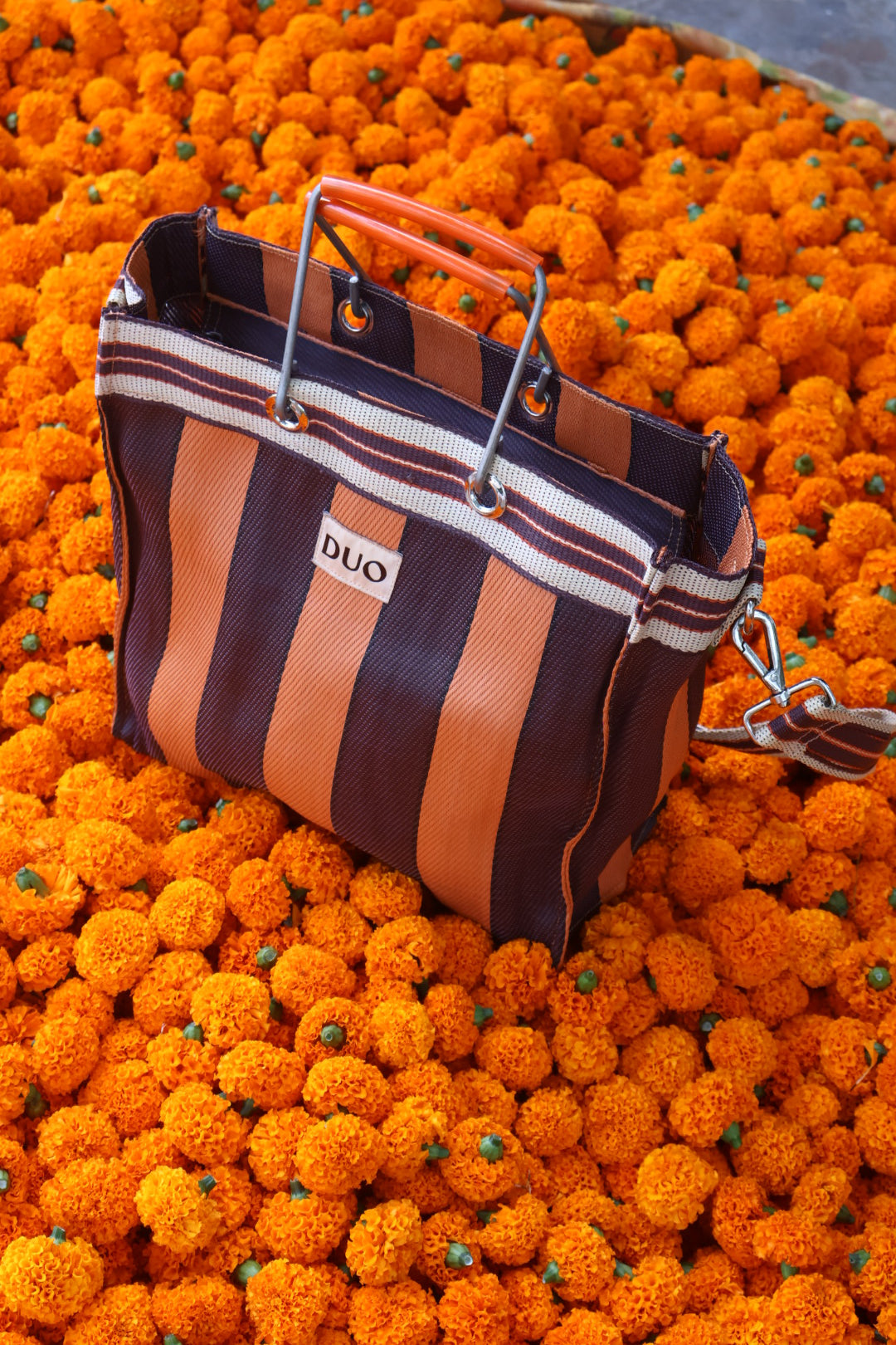 Studio Duo Errand Bag in Marigold and Cacao #Color_Marigold and Cacao