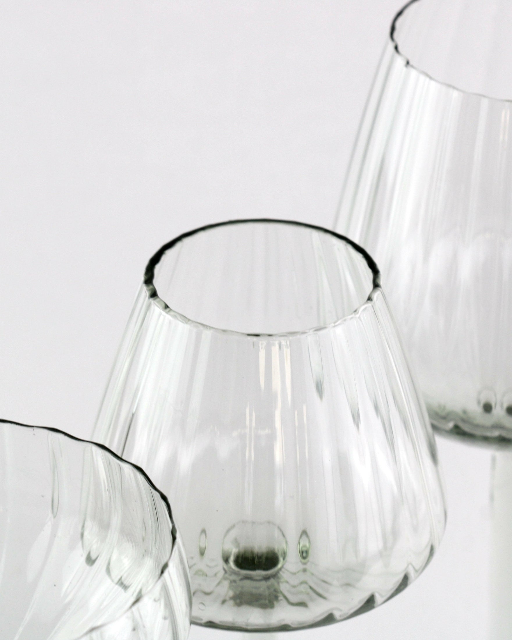 Ribbed White Wine Glass Mantra Living