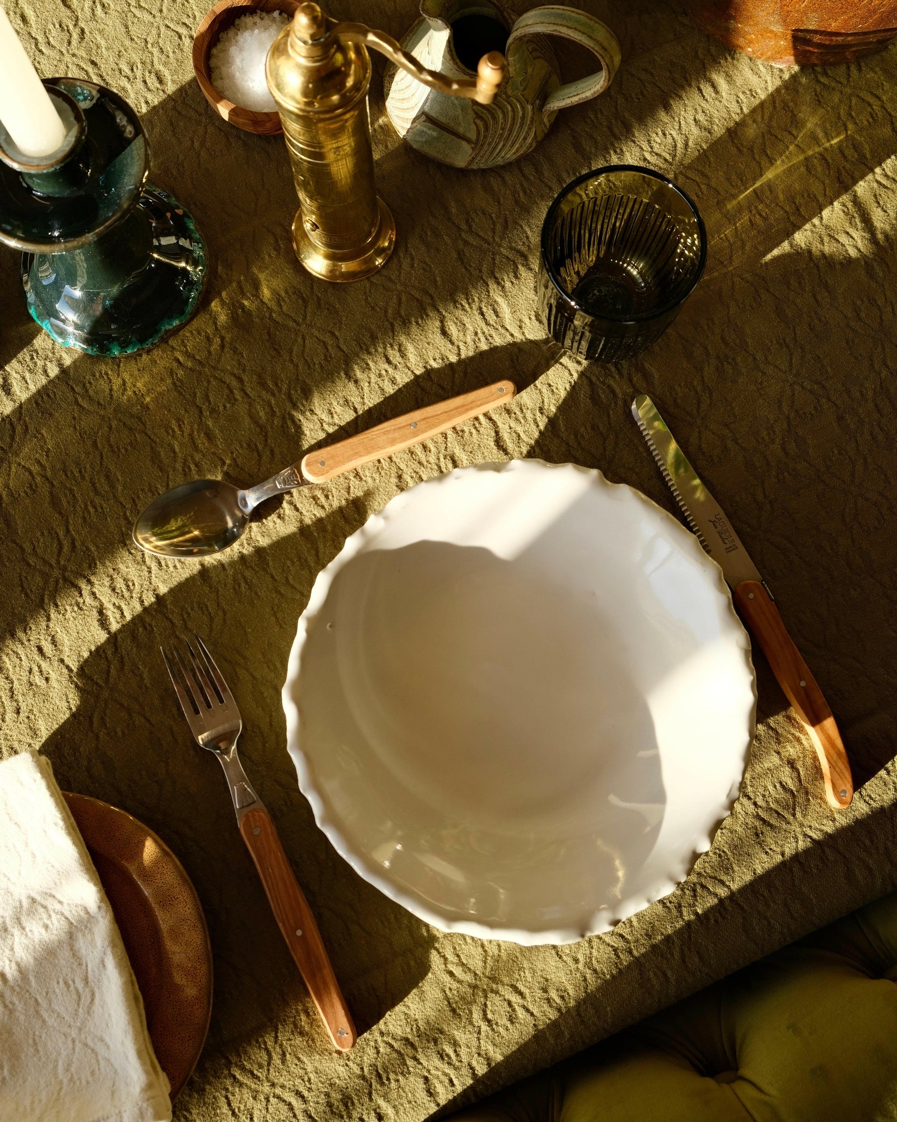 Laguiole Olive Wood 18 piece Cutlery Set Mantra Living