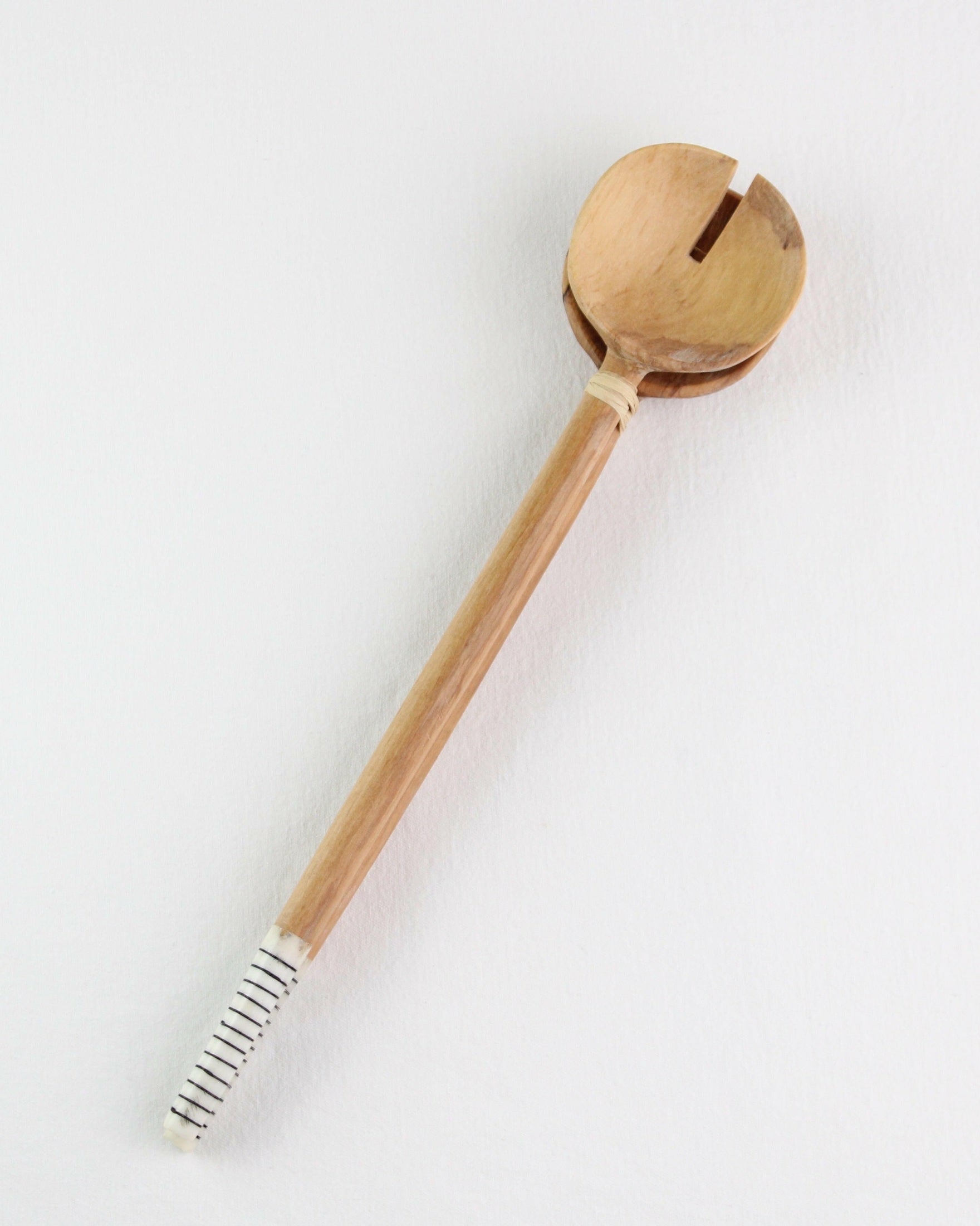 Skinny Bone & Olive Wood Salad Servers Mantra Living