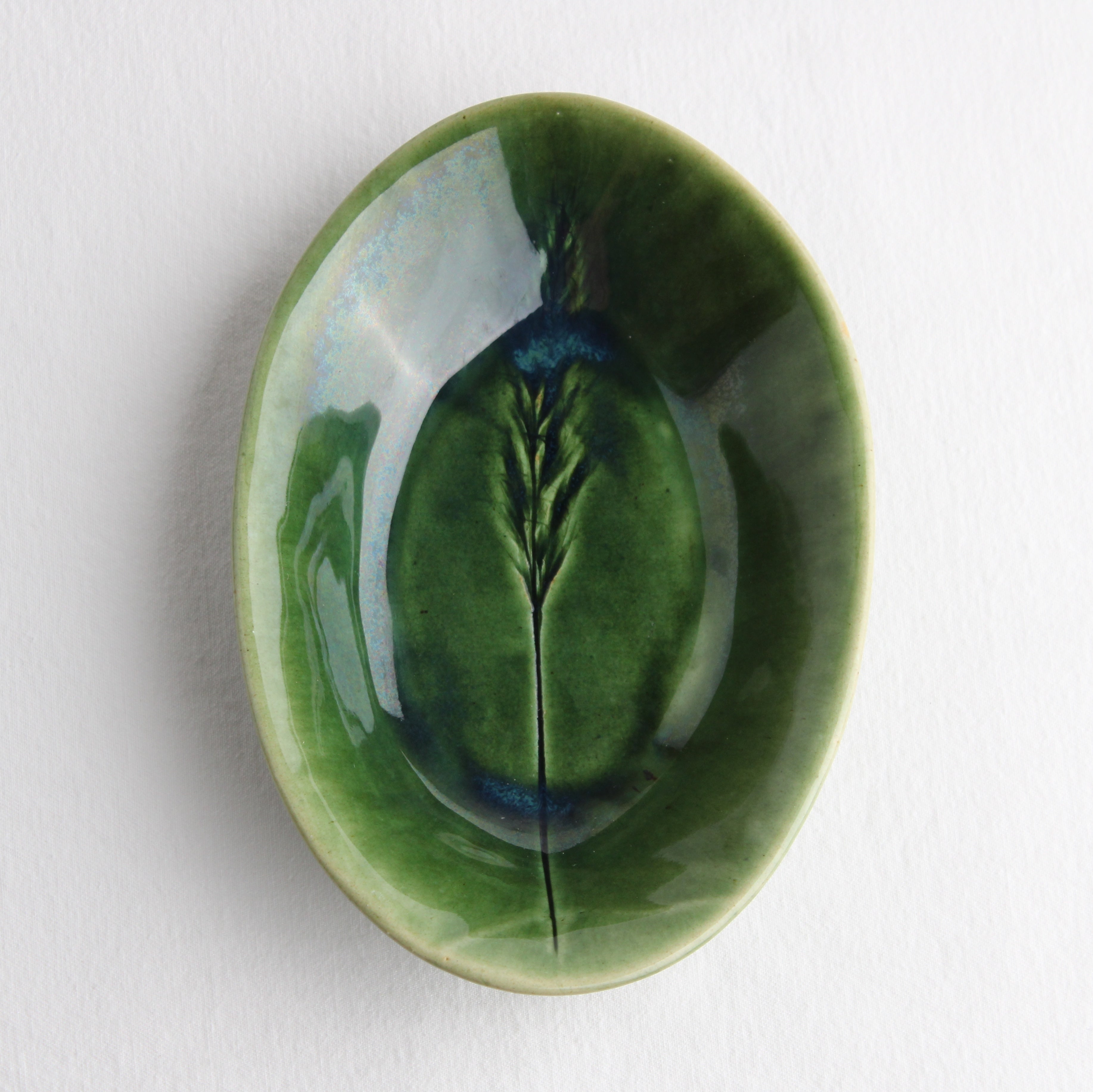 Botanical Green Snack Bowl