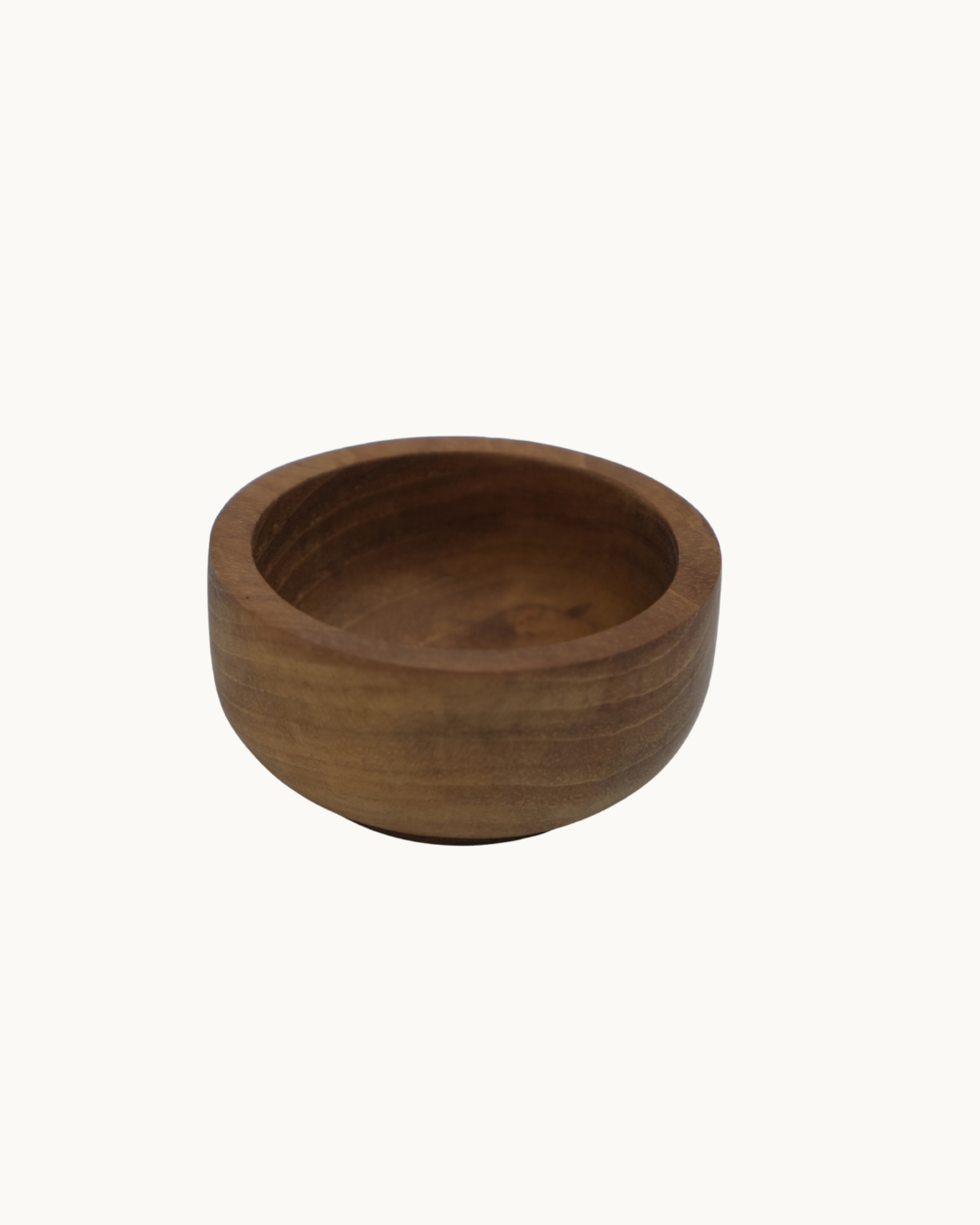 Teak Salt Pinch Pot Small