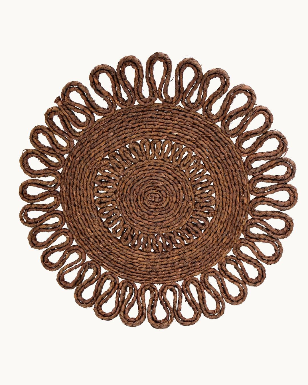 Flower Raffia Placemats (Set of 4)