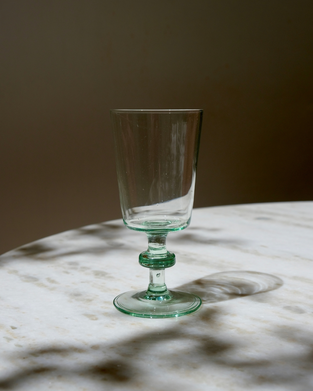 Hand-Blown Bulb Stem White Wine Goblet
