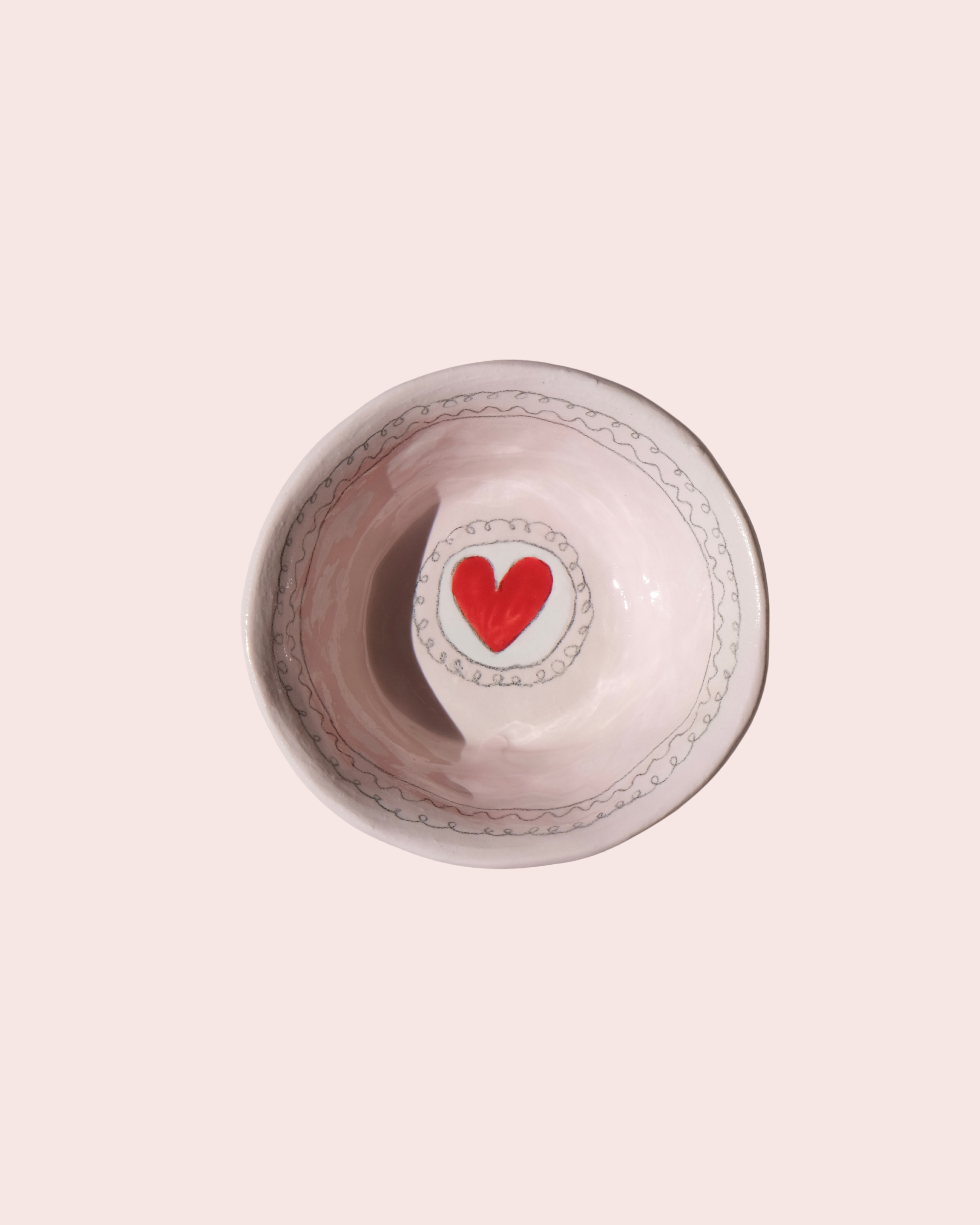 Mini Heart Bowl Pink