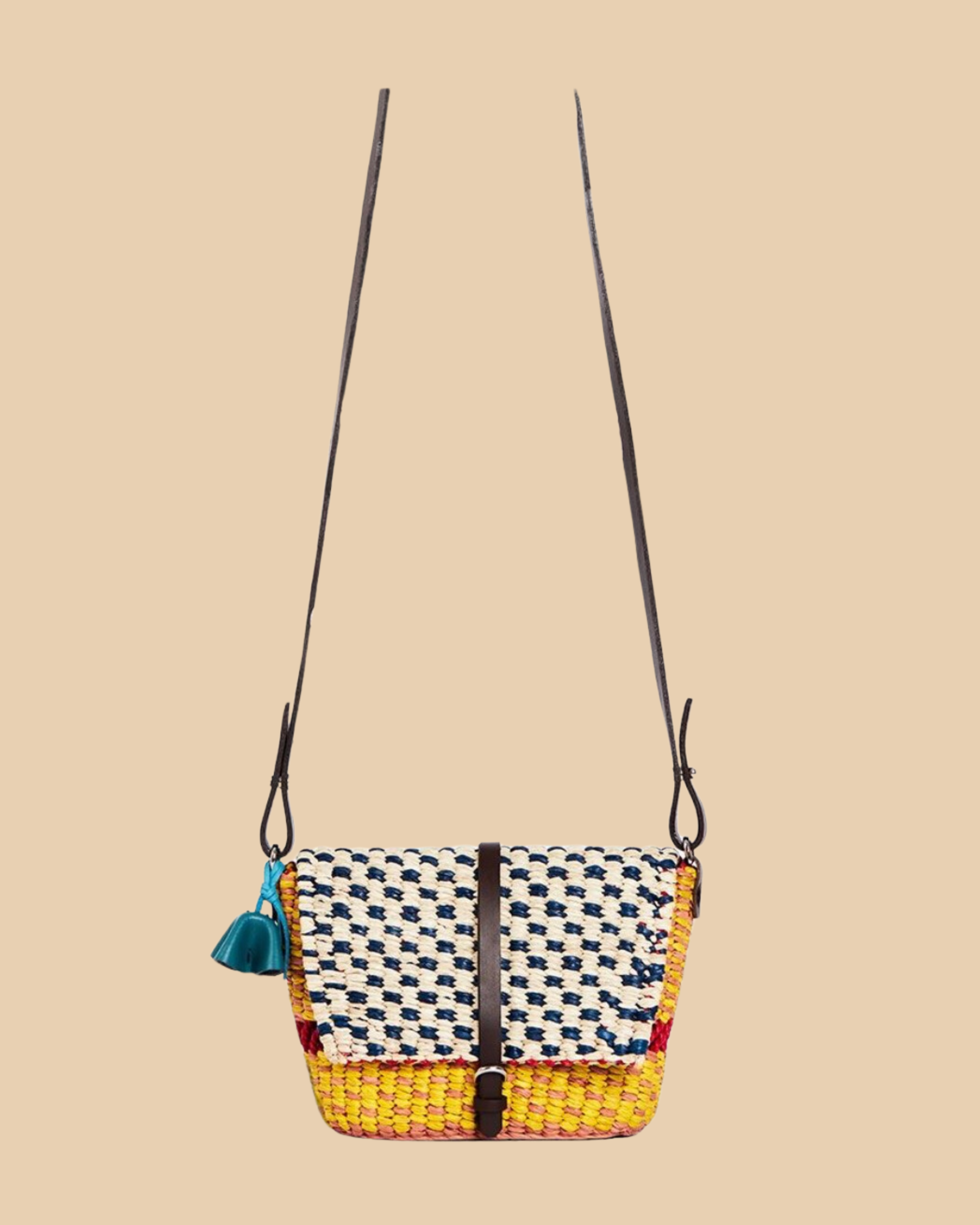 Bika Yellow Raffia Bag