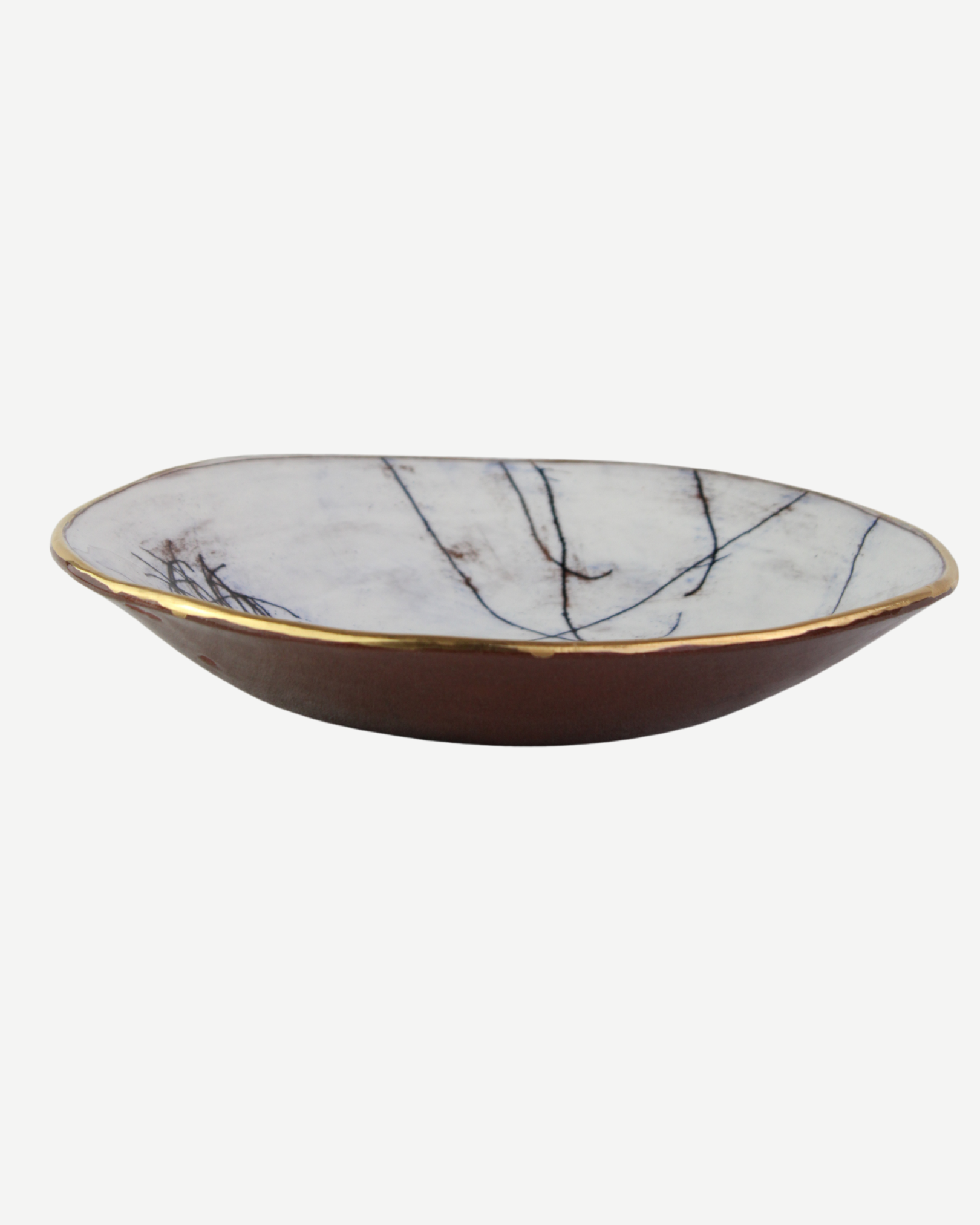 Botanical Gold-Rim Medium-Sized Bowl