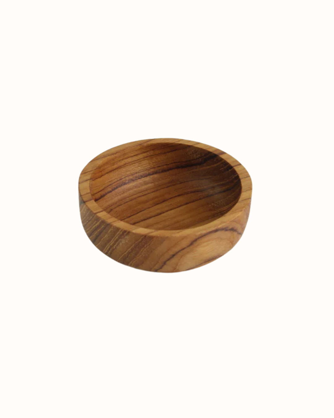 Teak Salt Pinch Pot