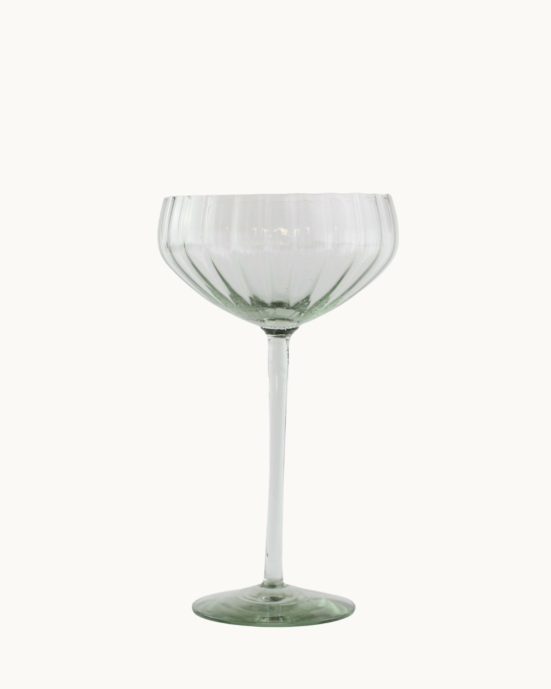 Ribbed Champagne Coupe