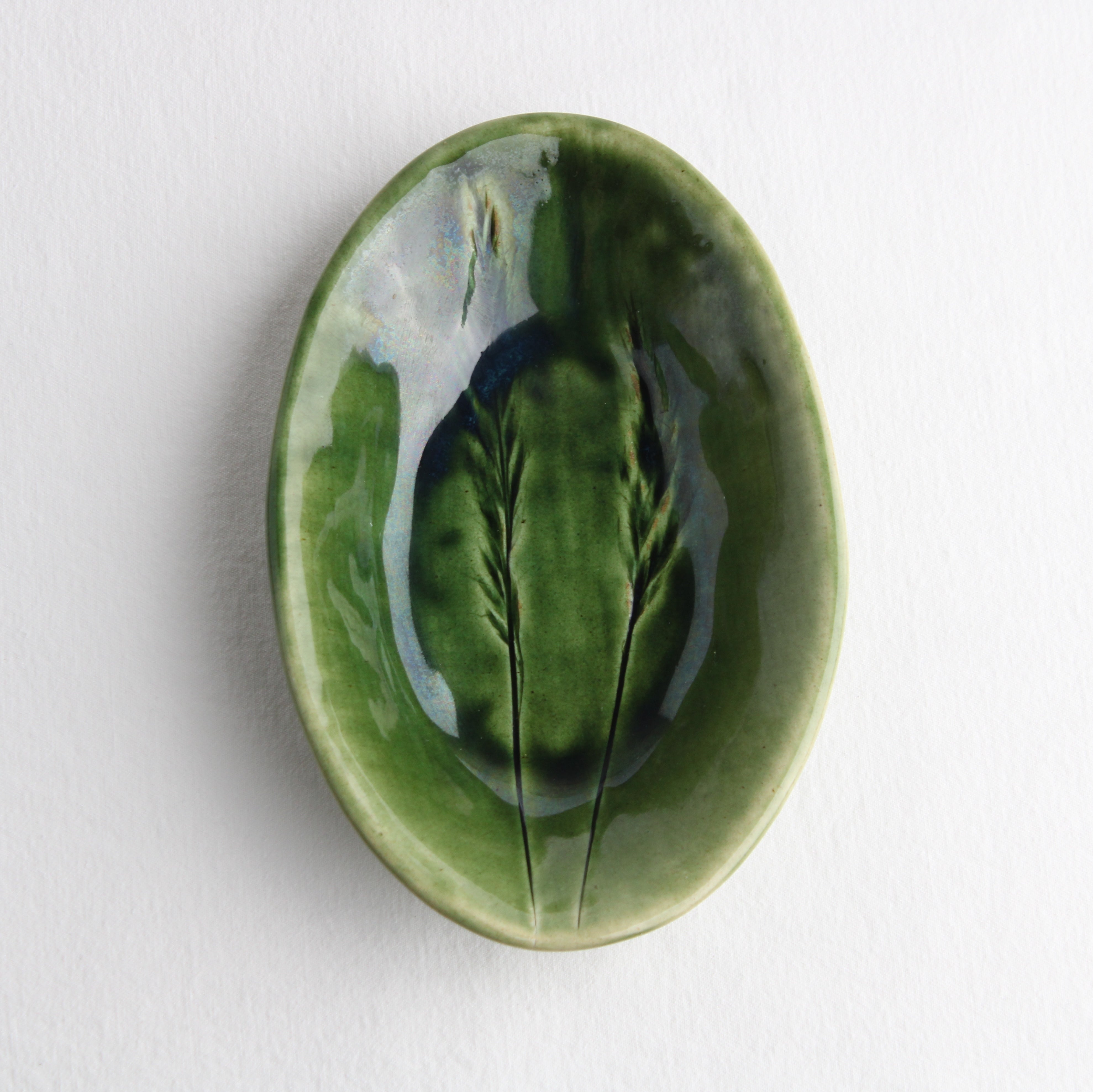 Botanical Green Snack Bowl