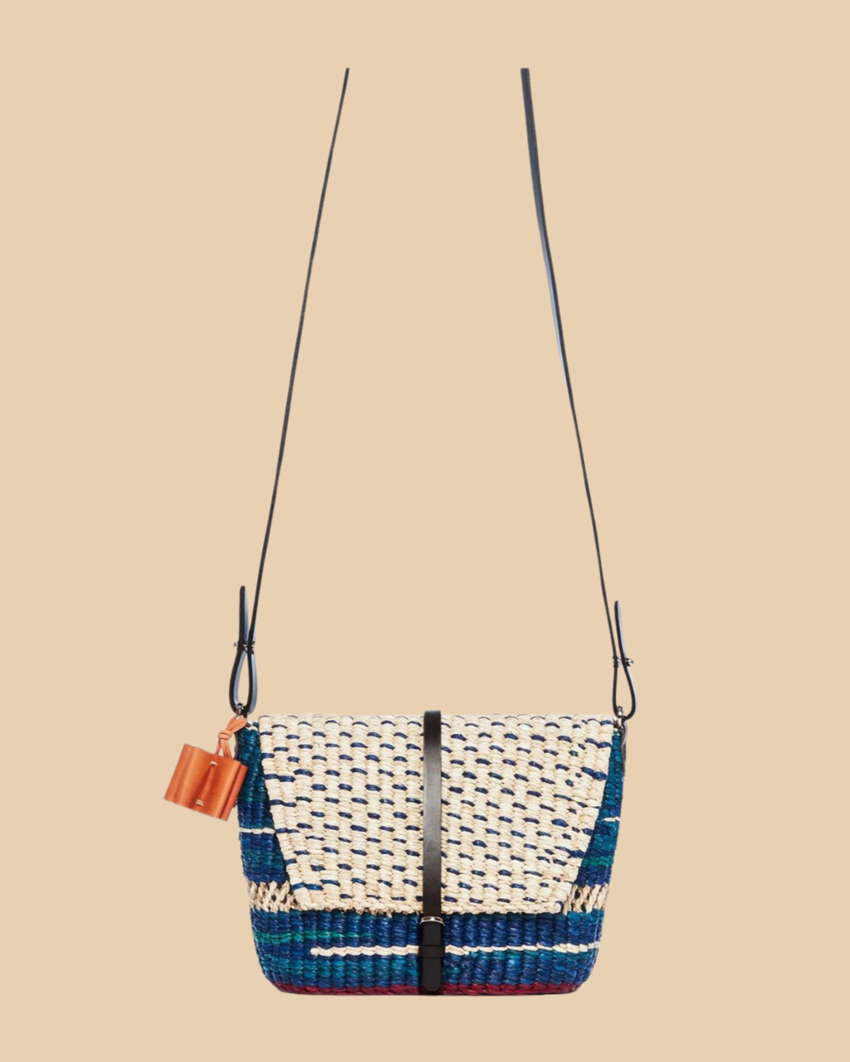 Sinsi Wavy Raffia Bag
