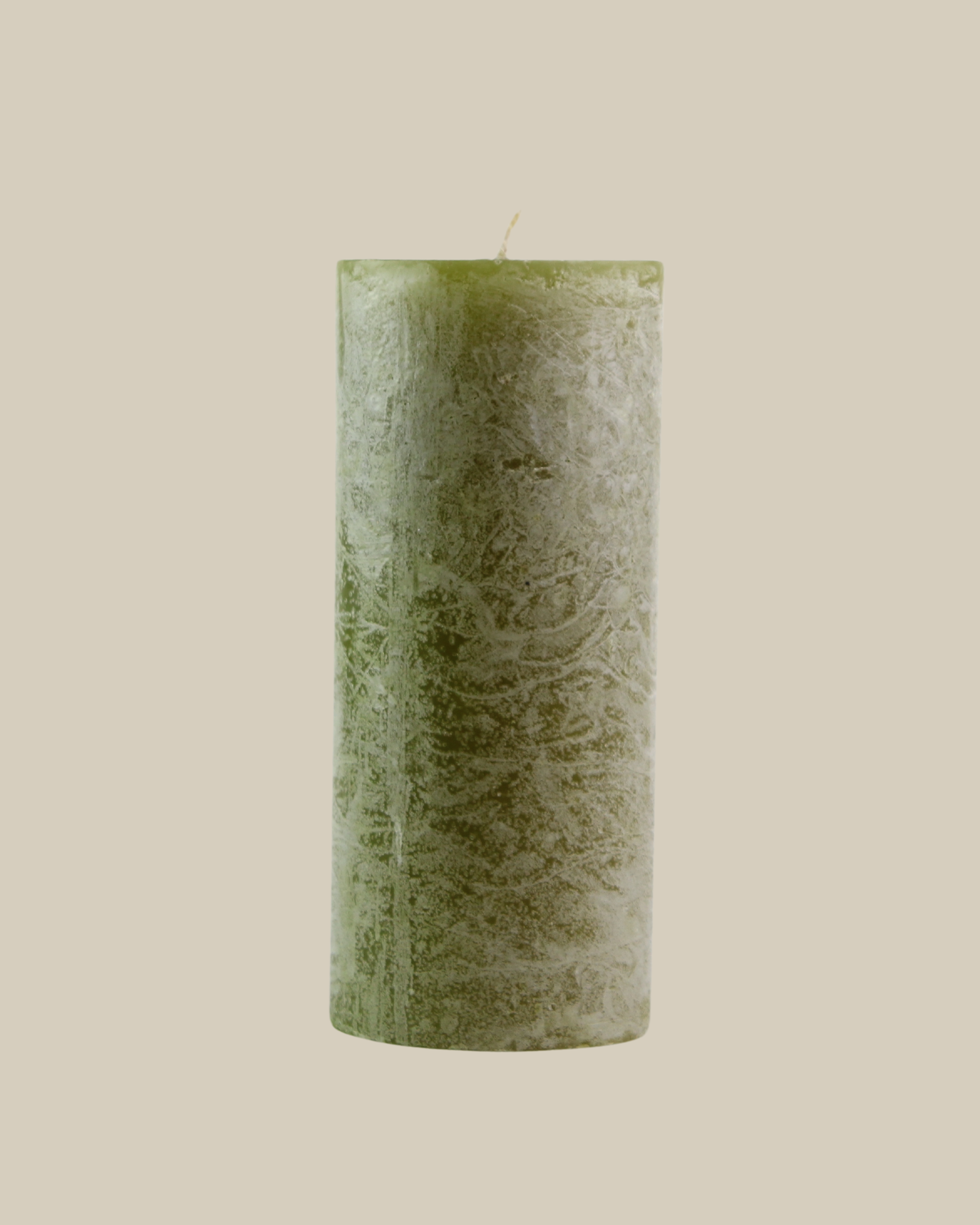 Frosted Pillar Candle