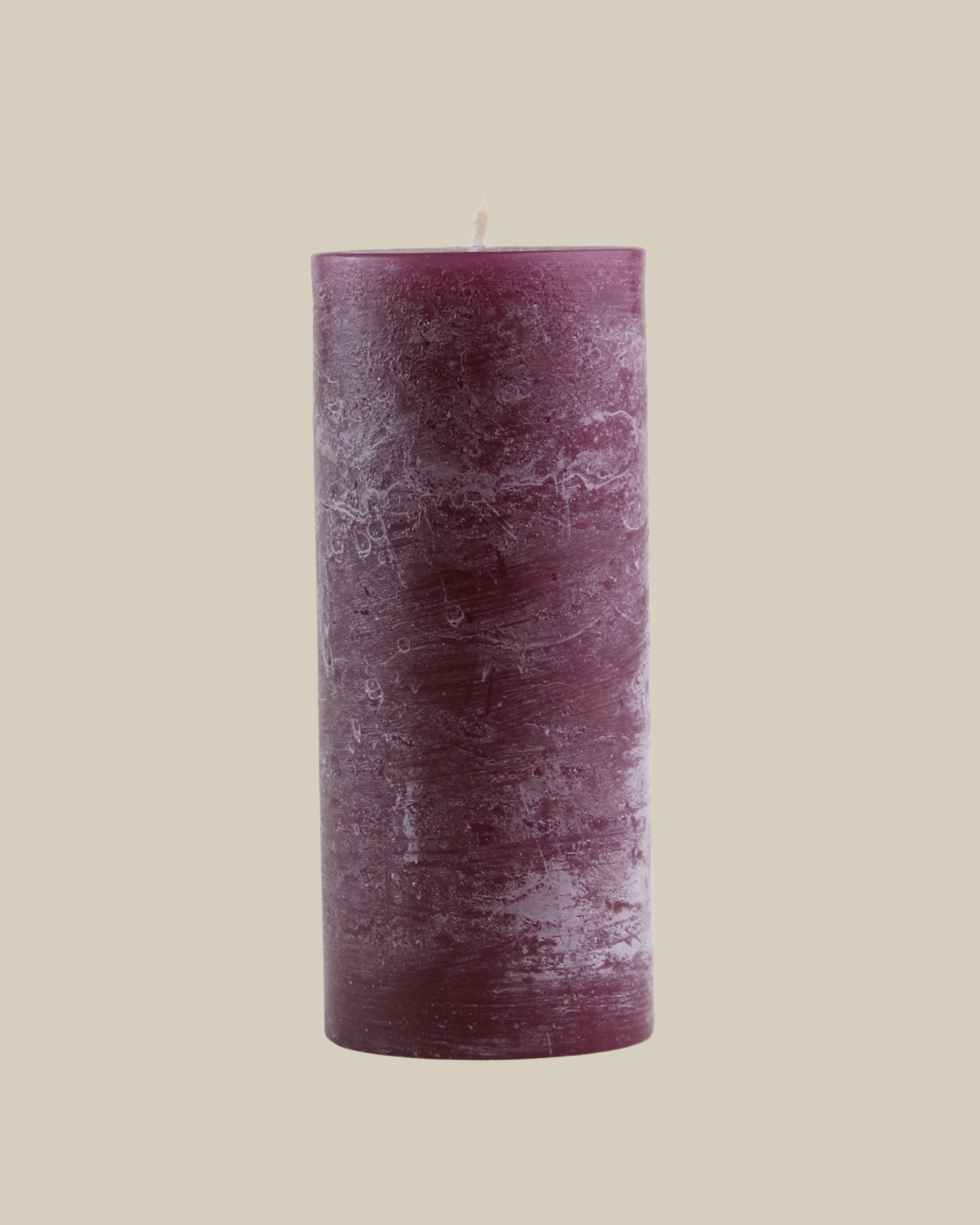 Frosted Pillar Candle