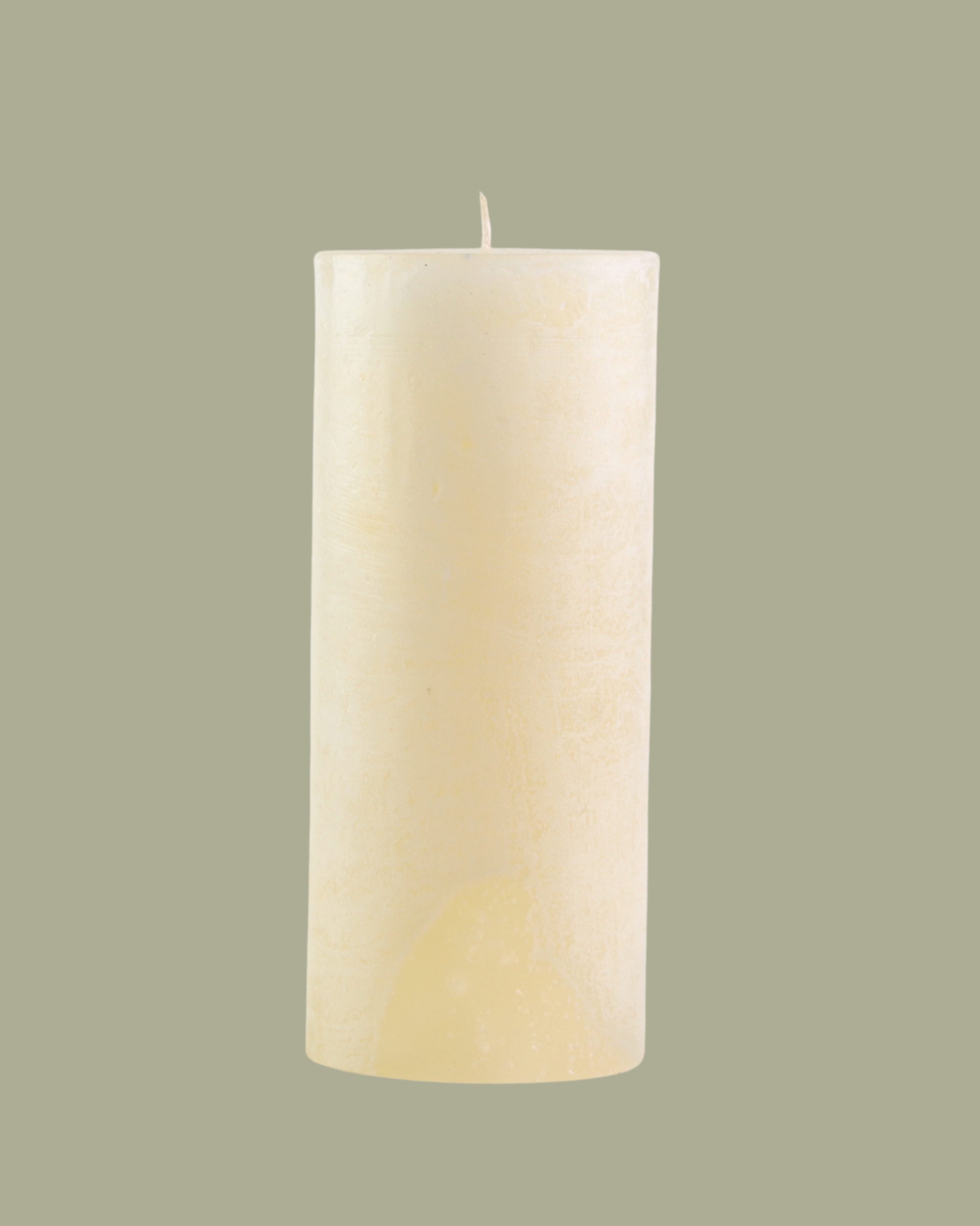 Frosted Pillar Candle