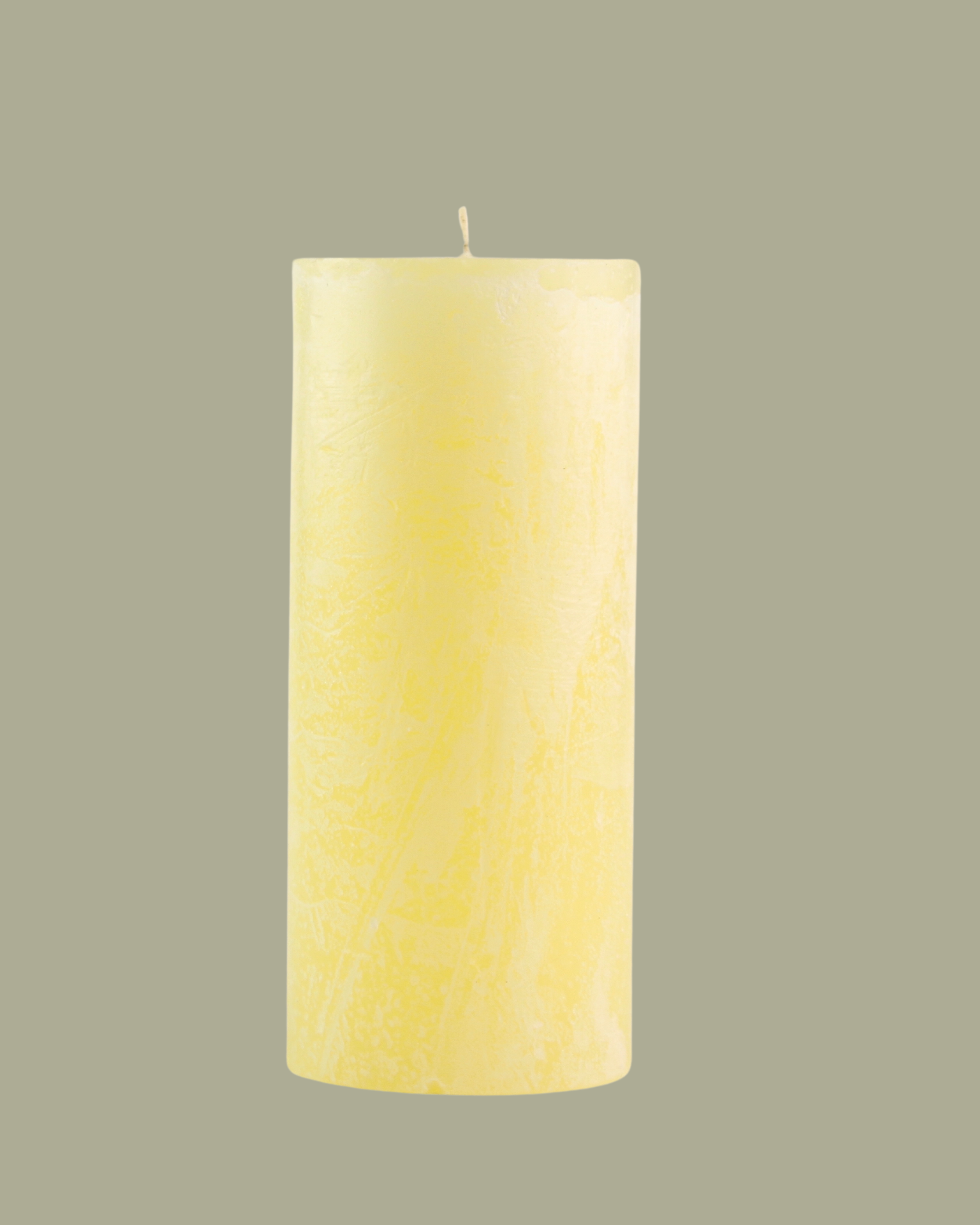 Frosted Pillar Candle