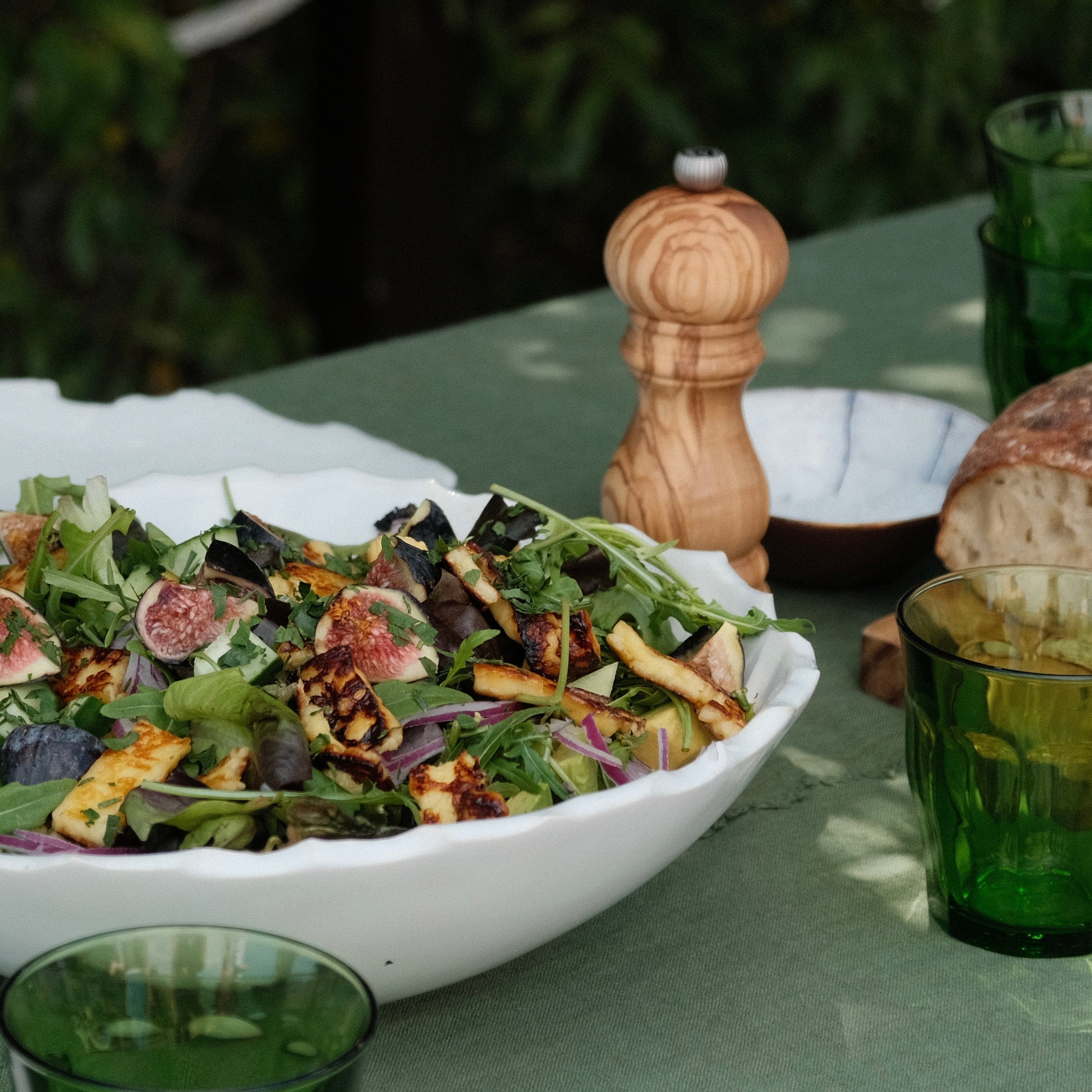 Raw-edged Serving Bowl