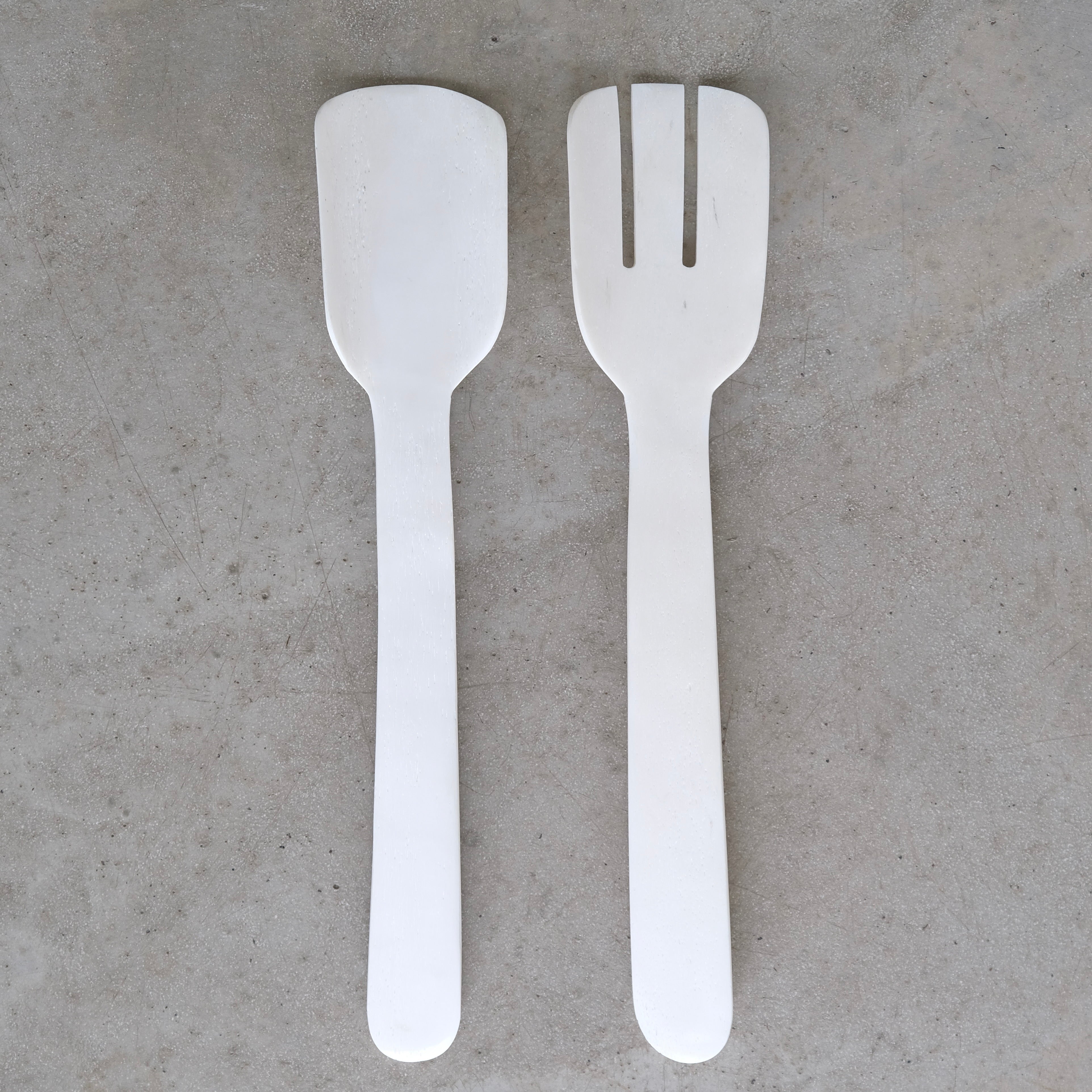 Carved Bone Salad Servers