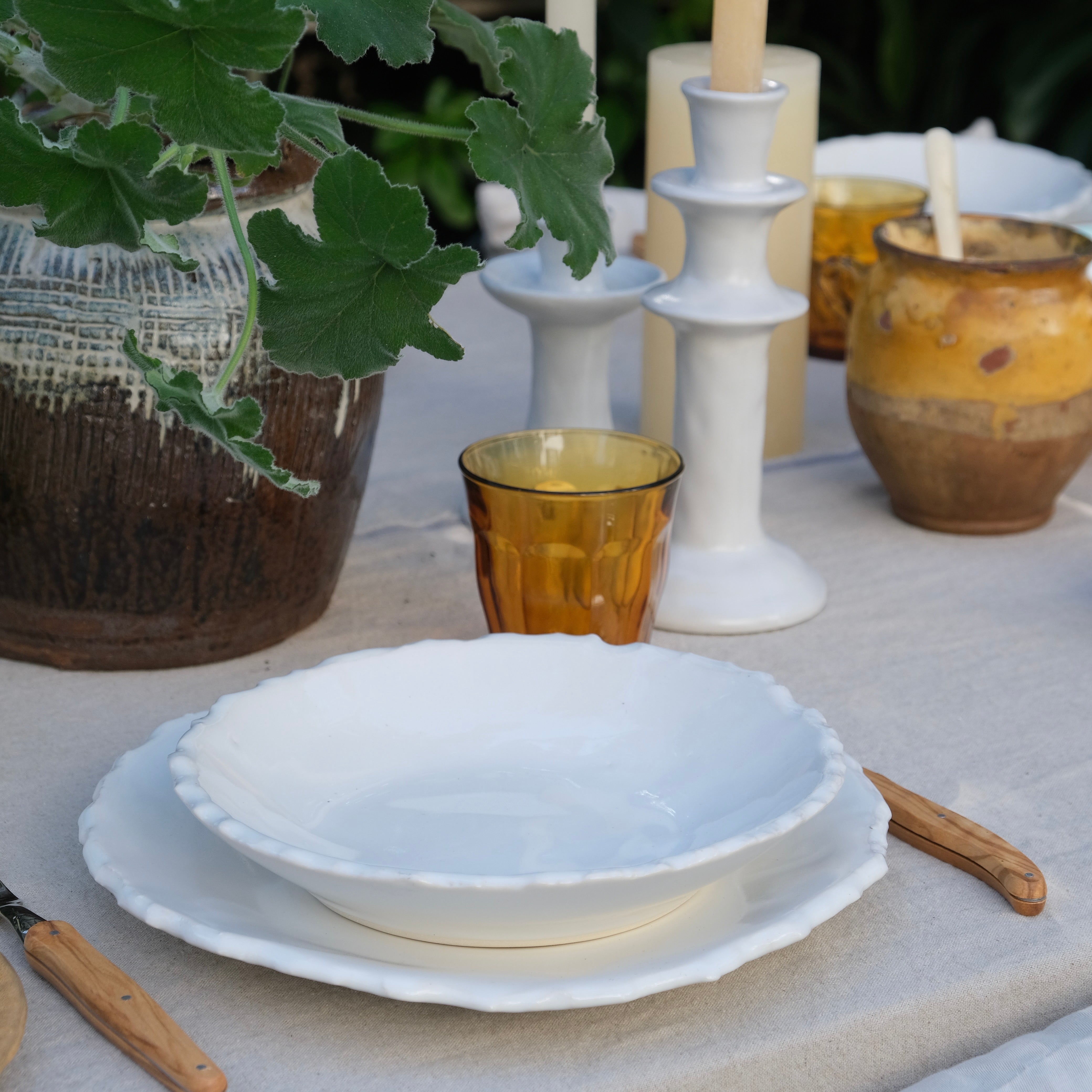 Raw-edged Pasta Bowl