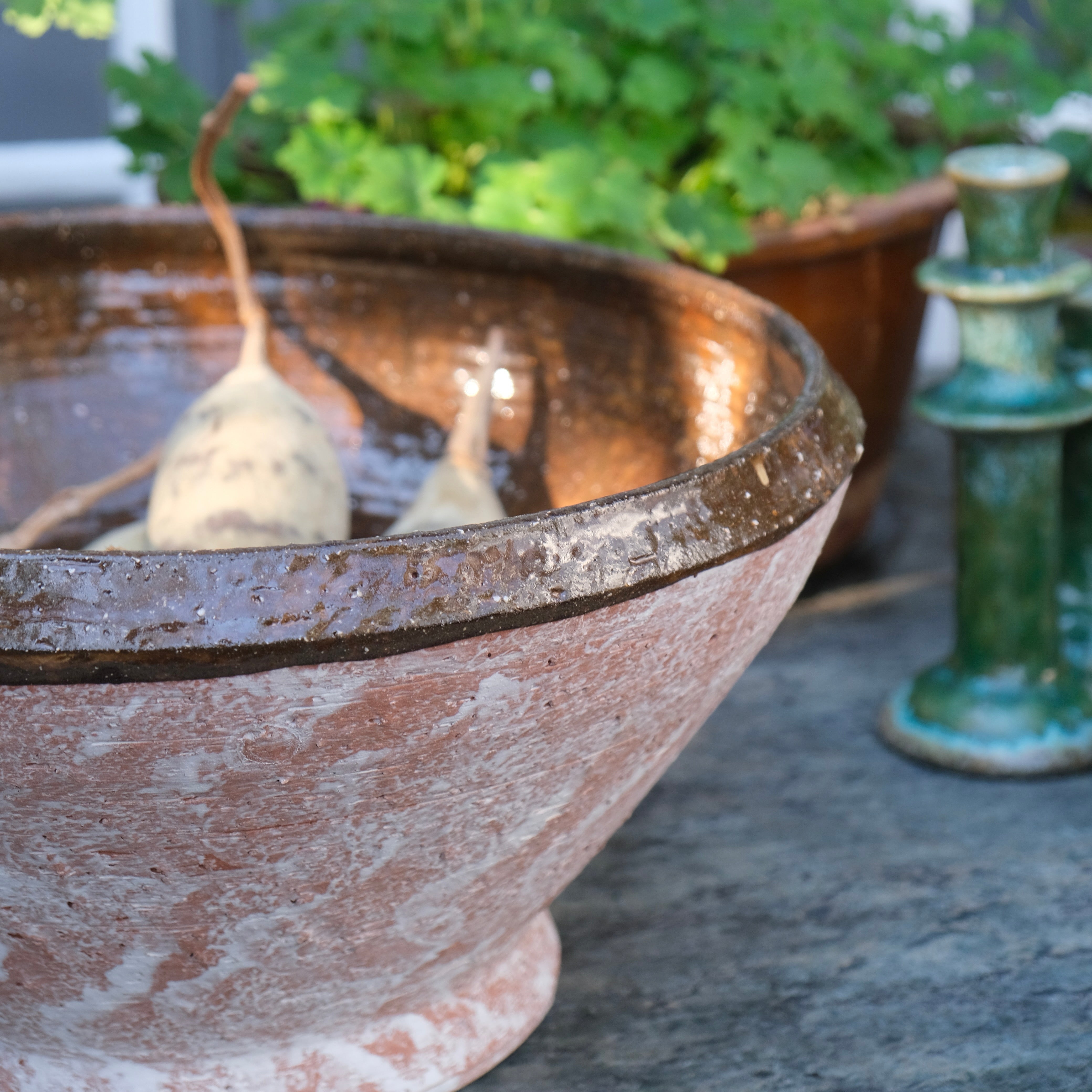 Rustic Textured Glazed Bowl