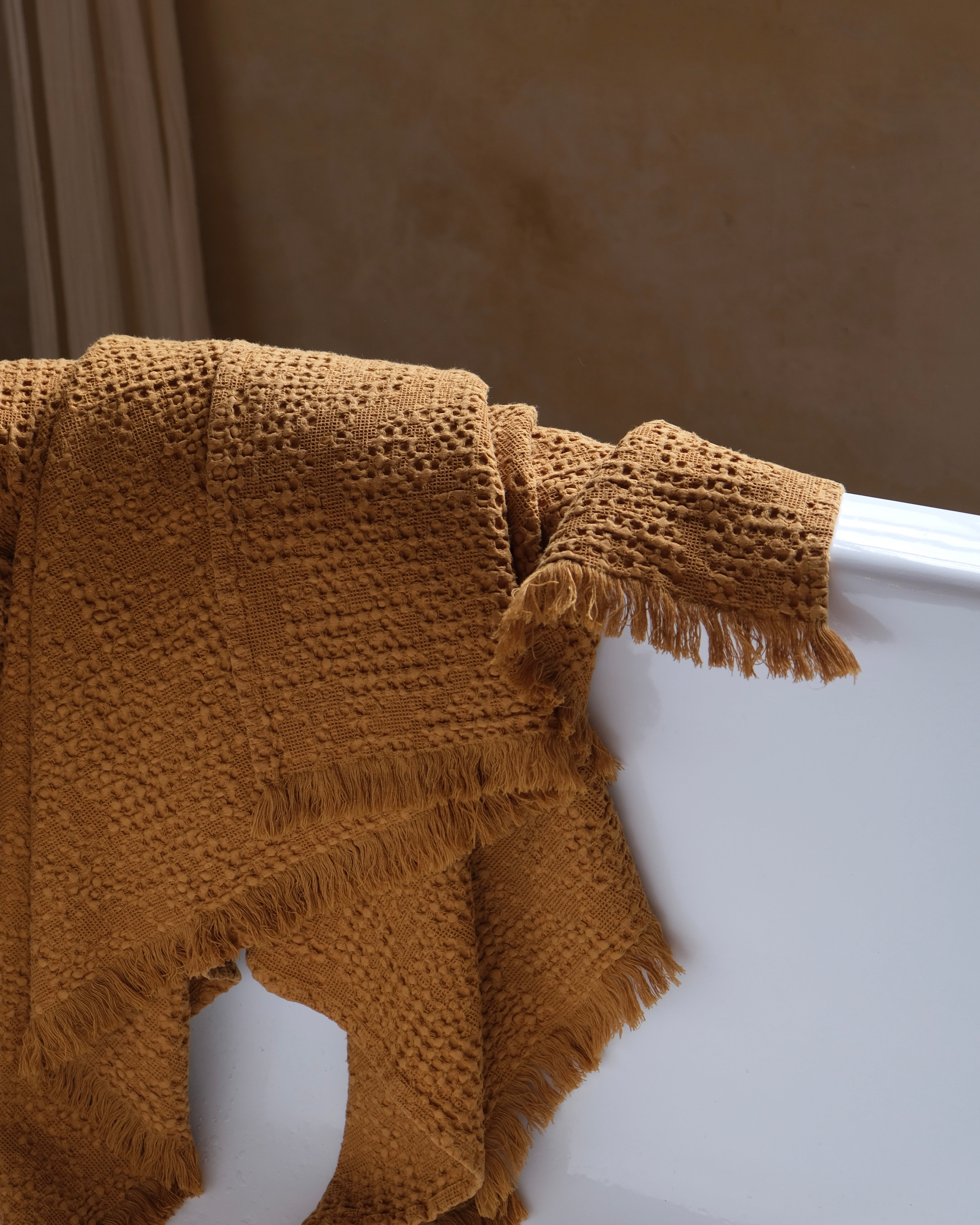 Luxurious Waffle Weave Towel - Clay