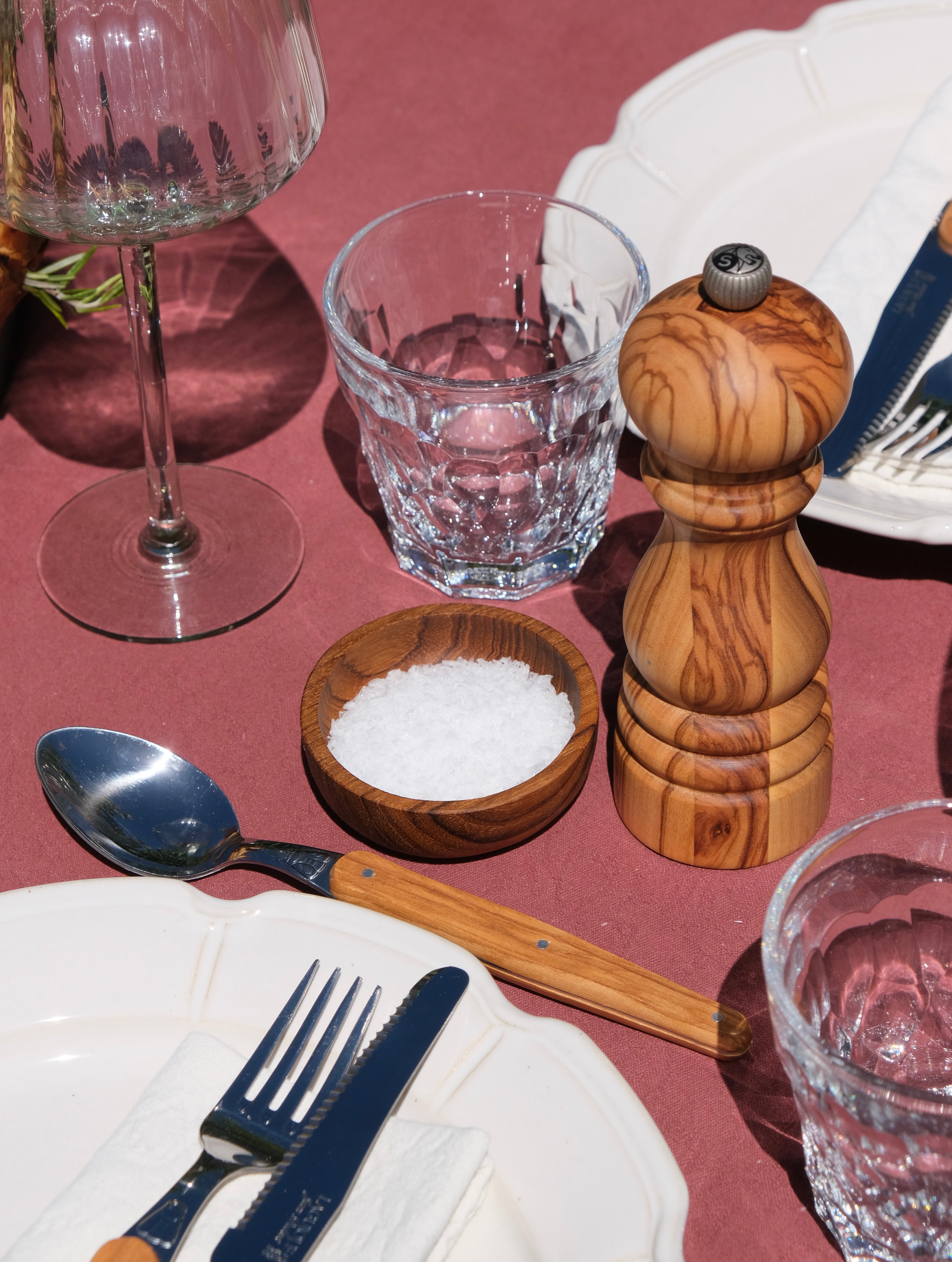 Teak Salt Pinch Pot