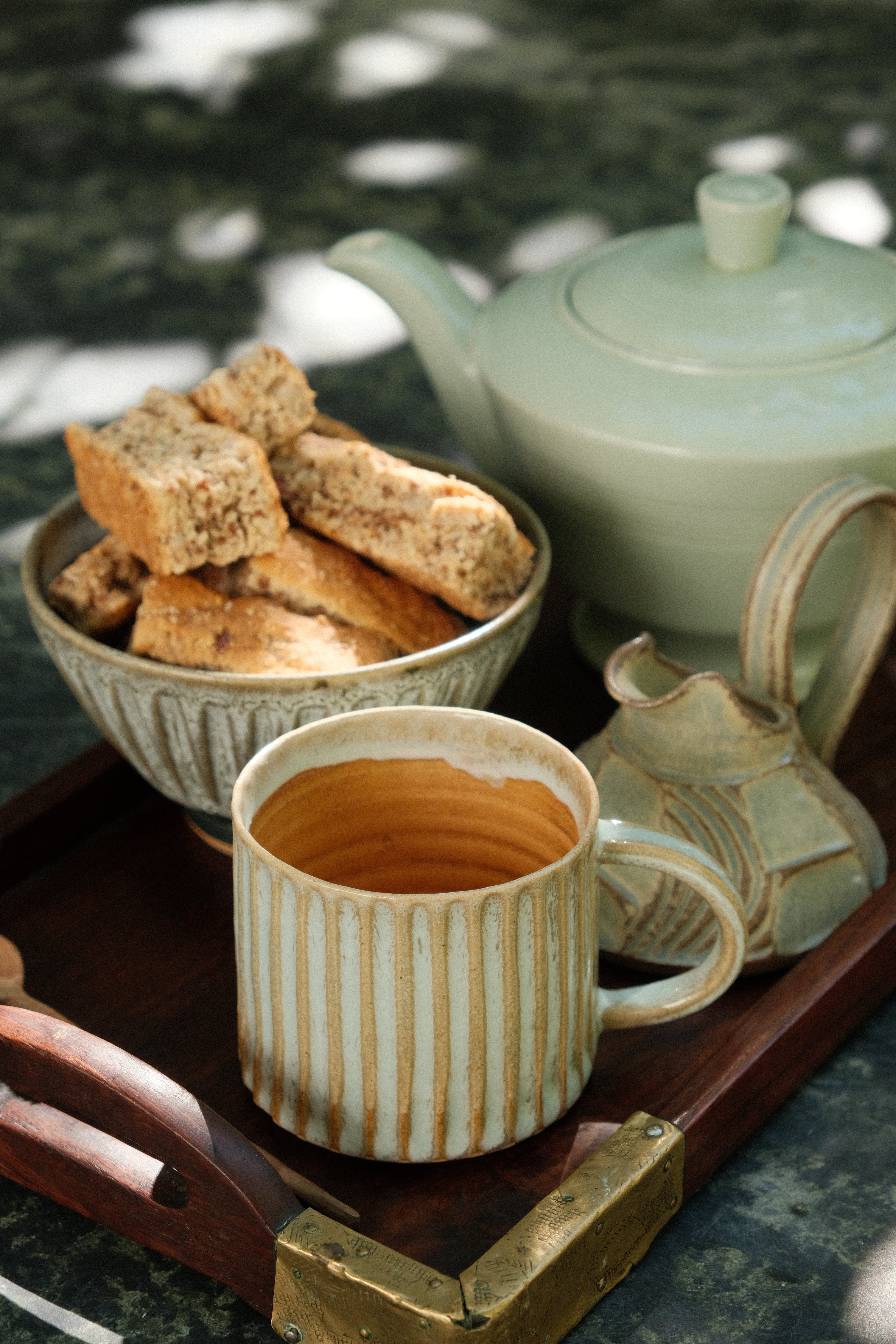 Fluted Mug in Desert Oasis