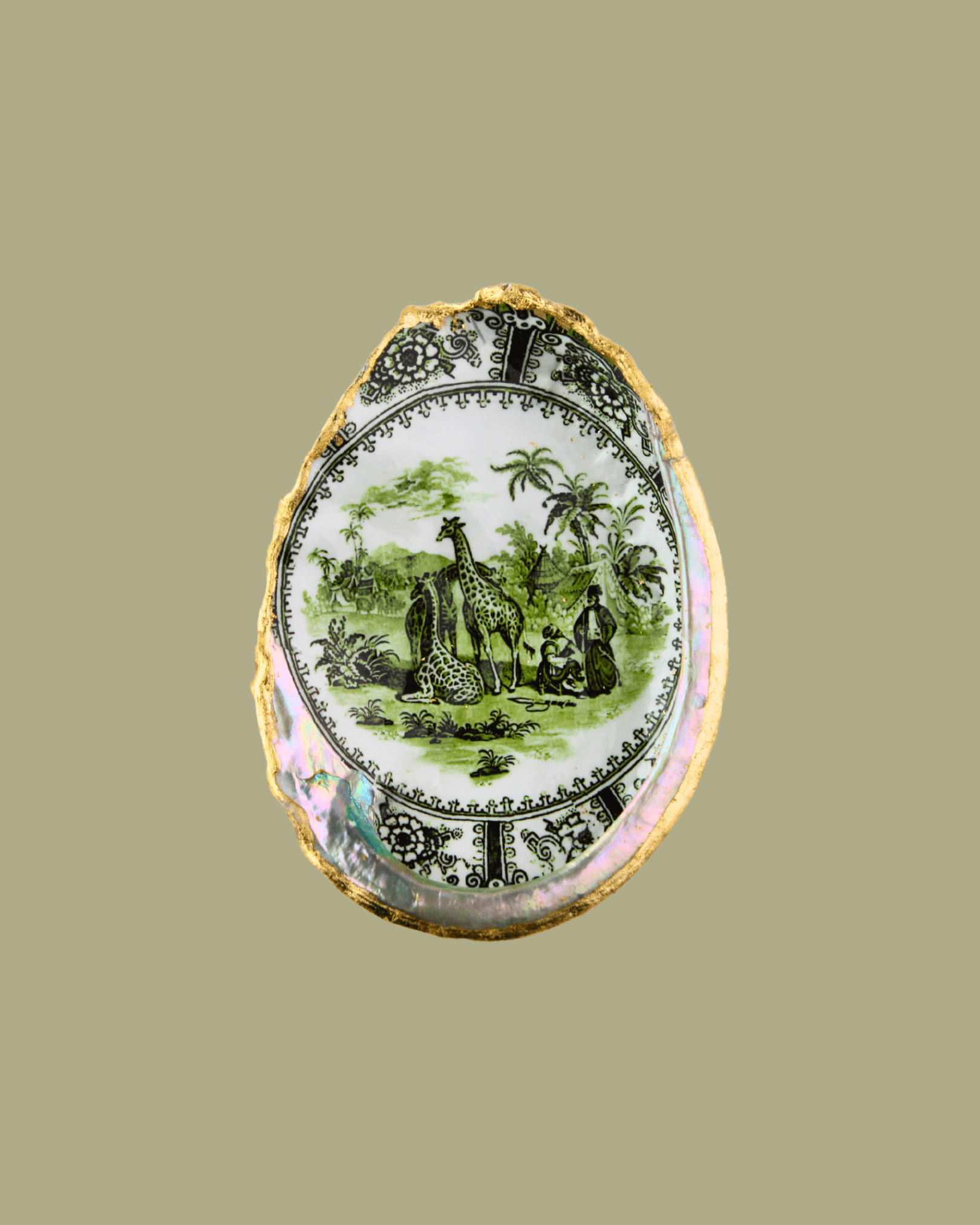 Decoupage Abalone Shell Mantra Living