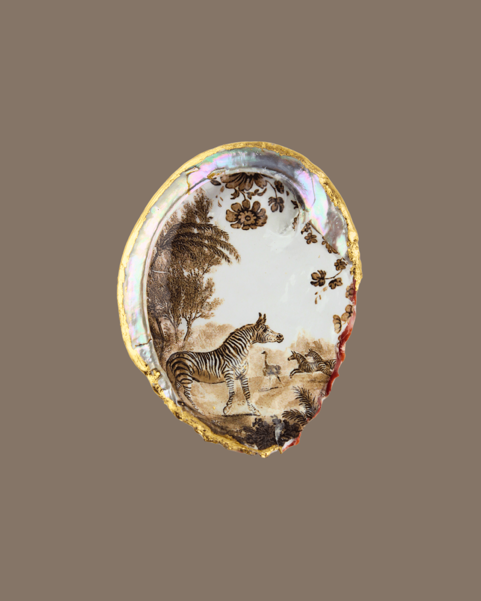 Decoupage Abalone Shell Mantra Living