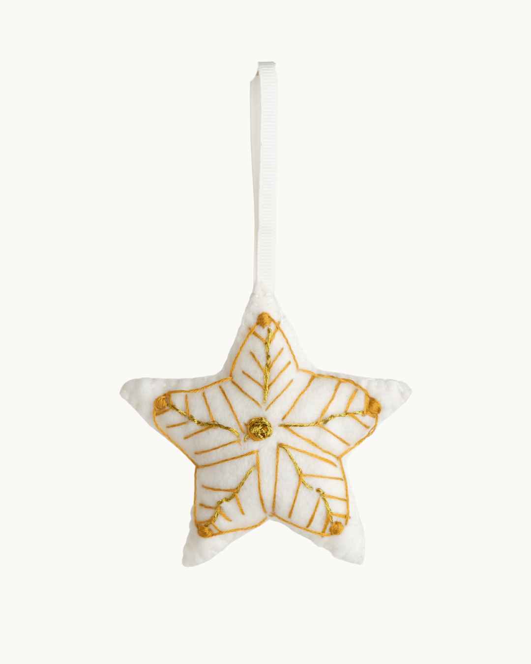 Felt Embroidered Star Decoration
