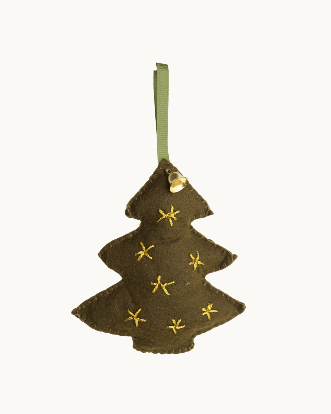 Felt Embroidered Tree Christmas Decoration