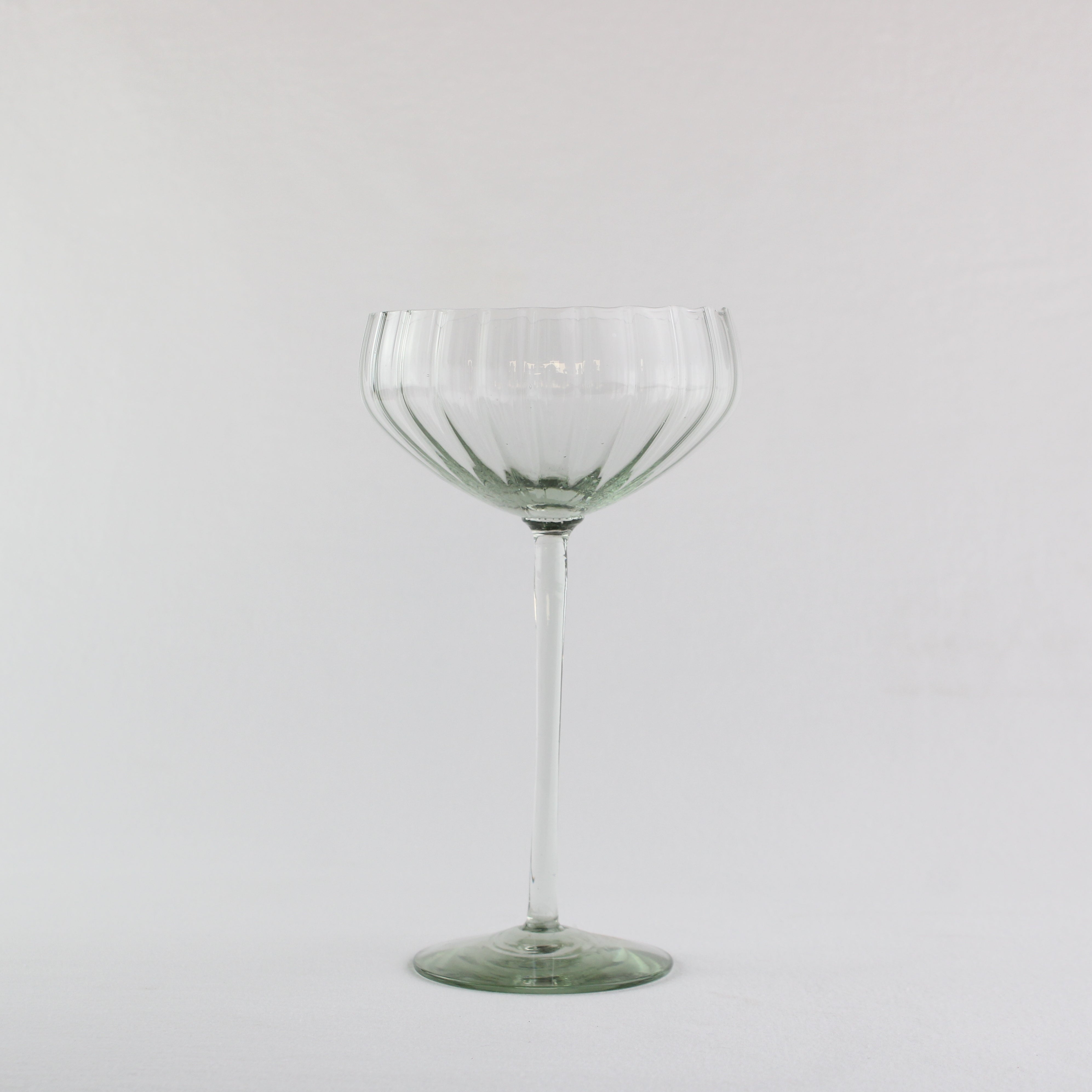 Ribbed Champagne Coupe
