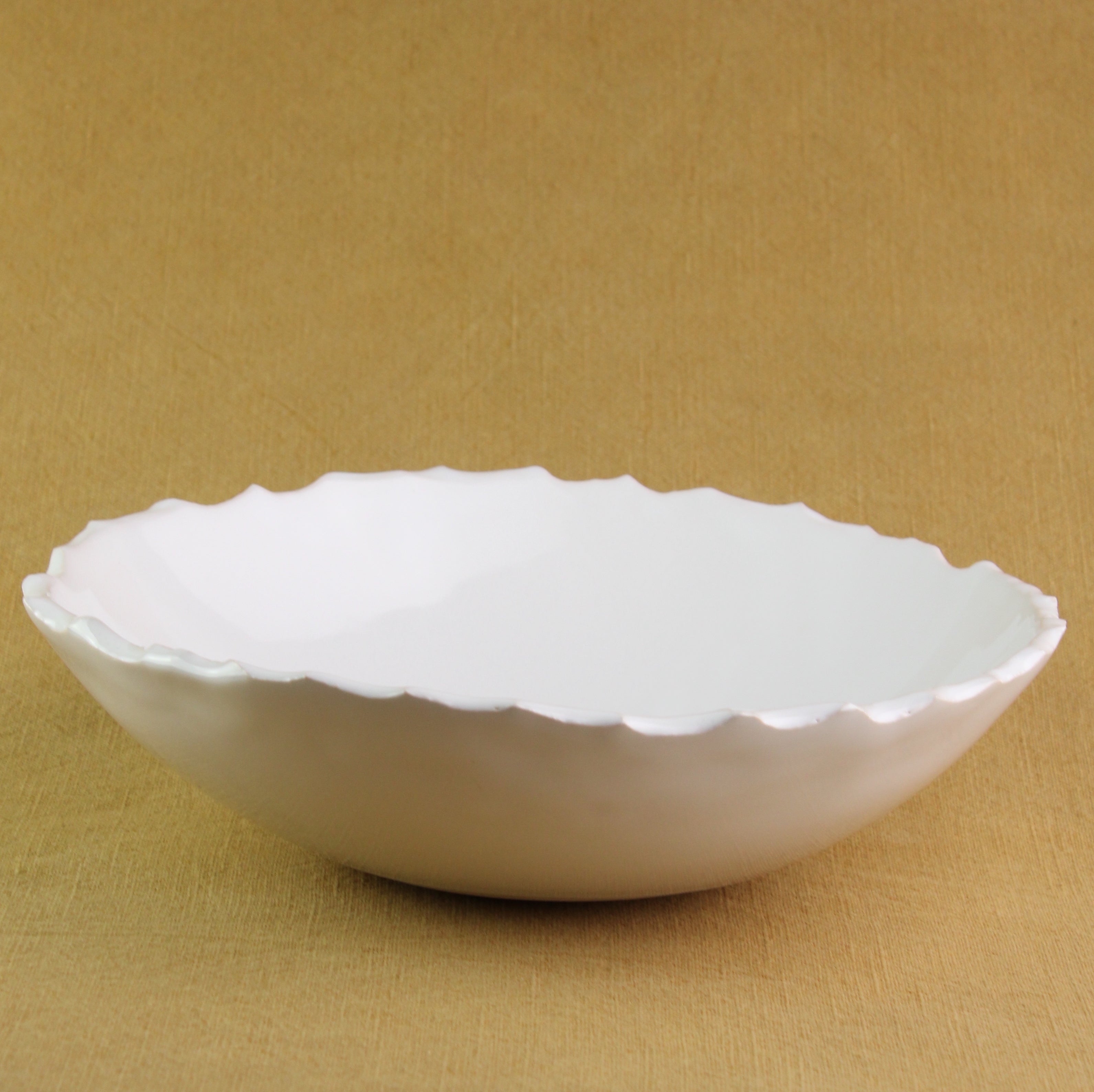 Raw-edged Serving Bowl
