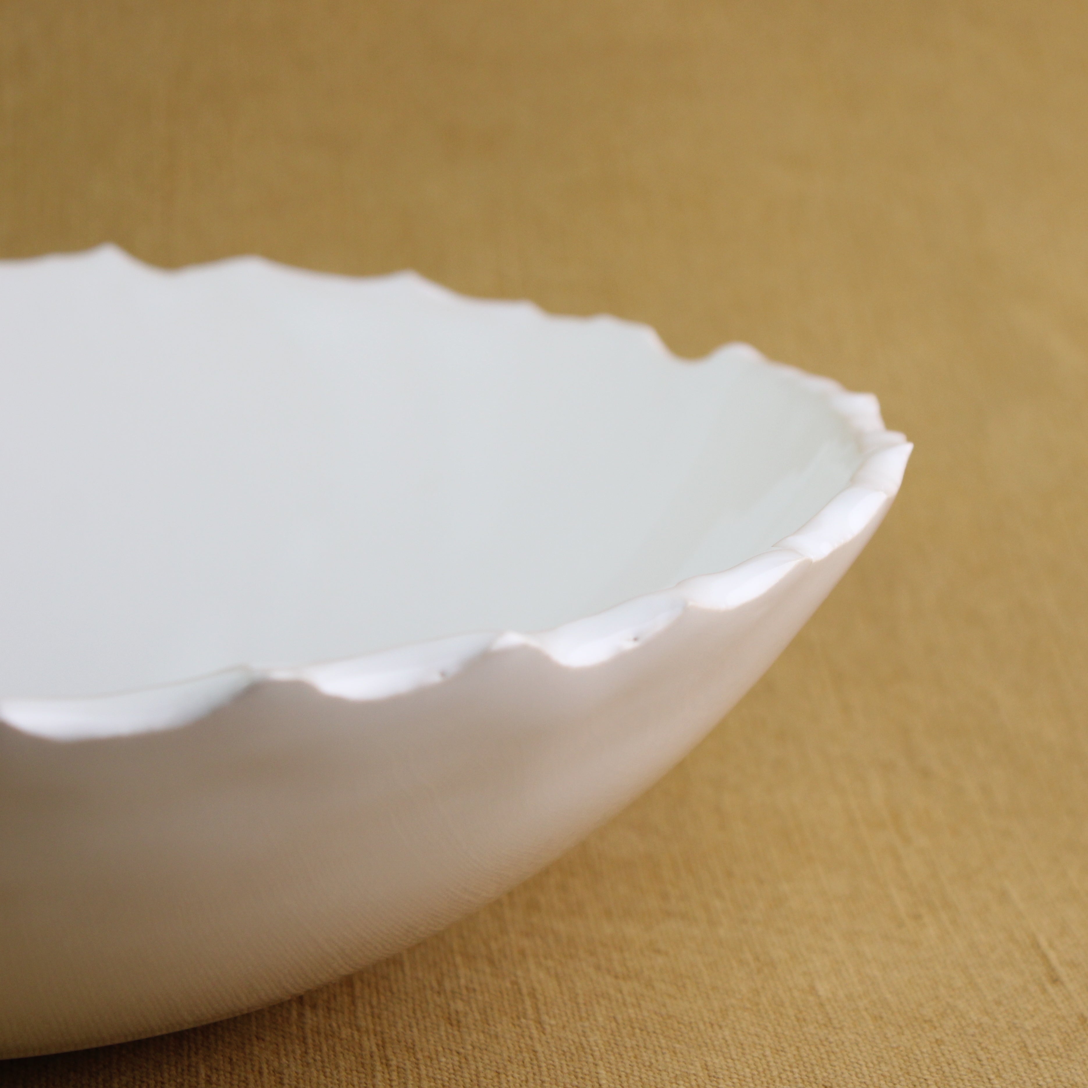 Raw-edged Serving Bowl