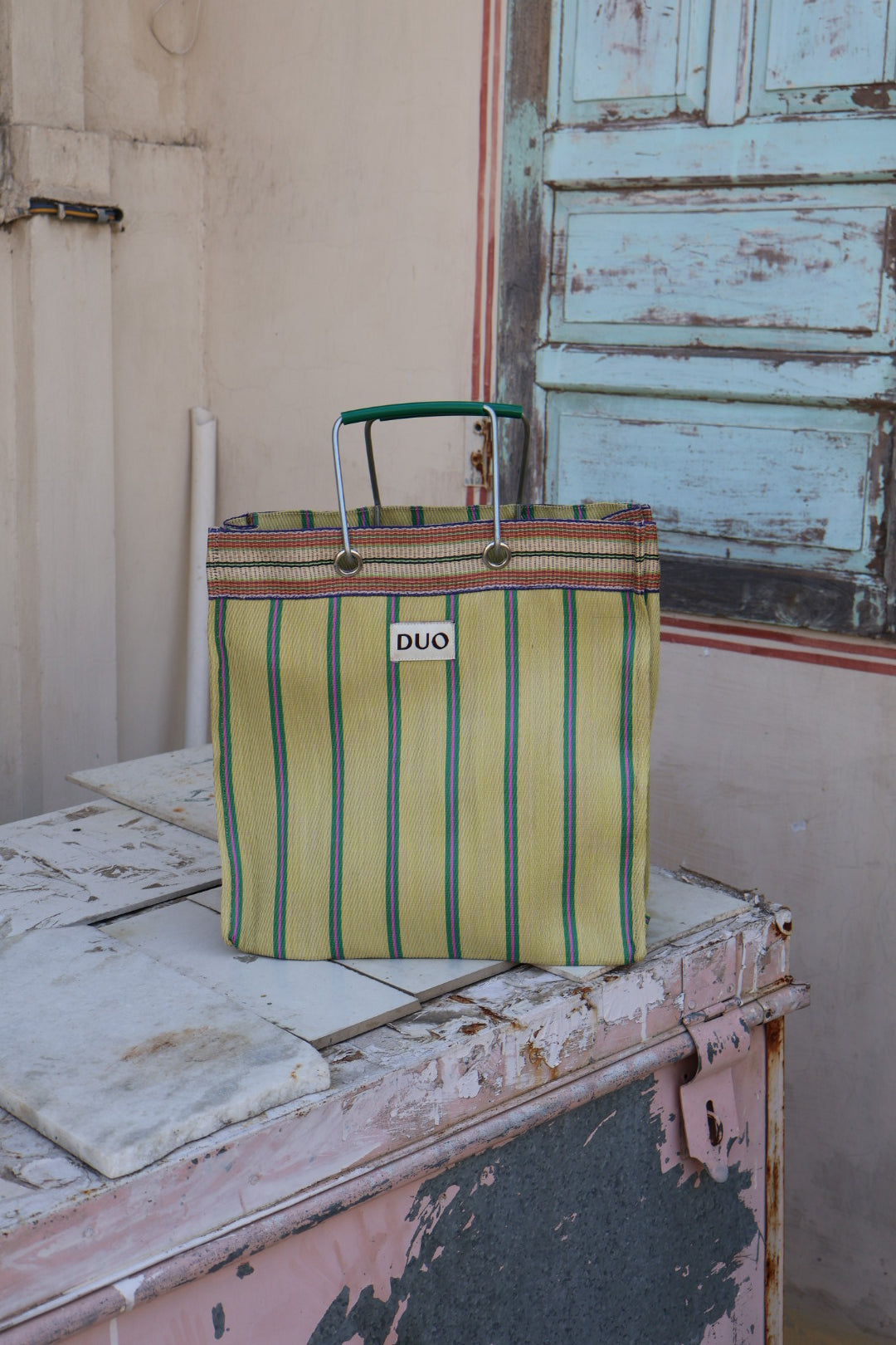 Studio Duo Errand Bag in Butter and Sage #Color_Butter and Sage