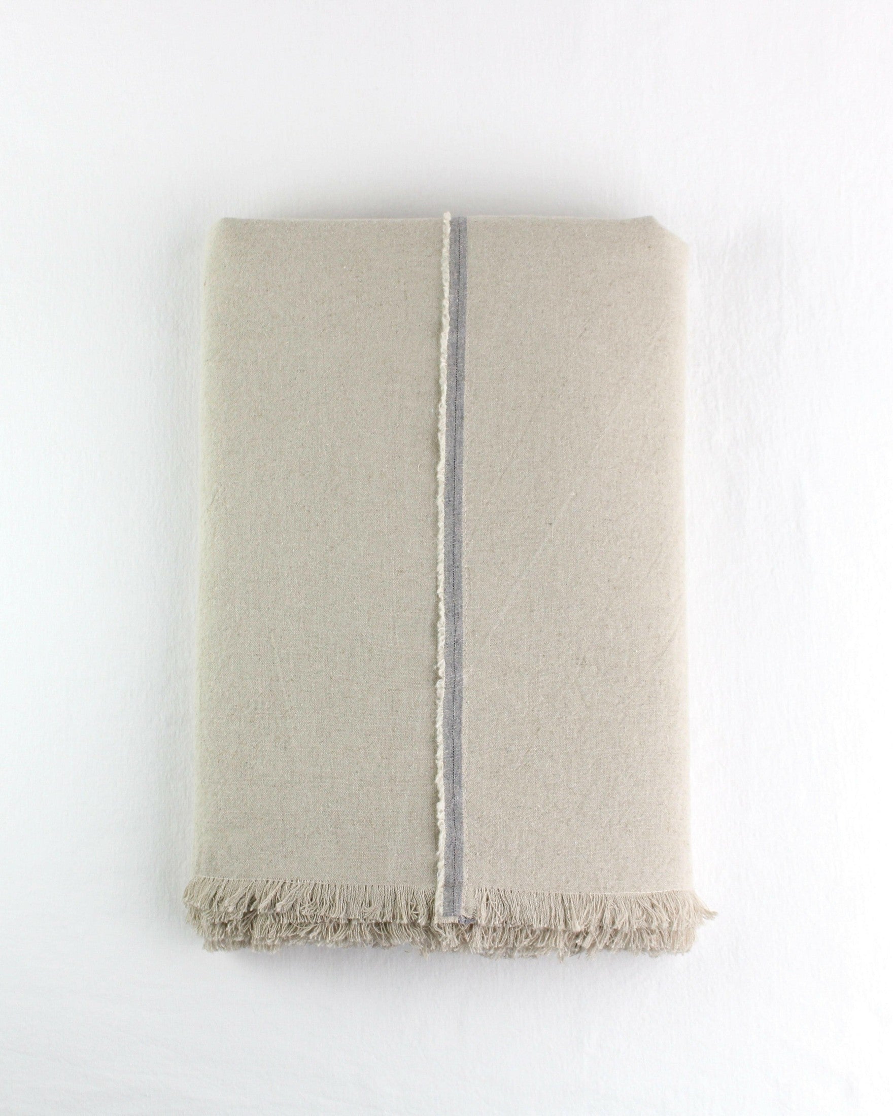 Natural Linen-Cotton Raw-edged Tablecloth Mantra Living