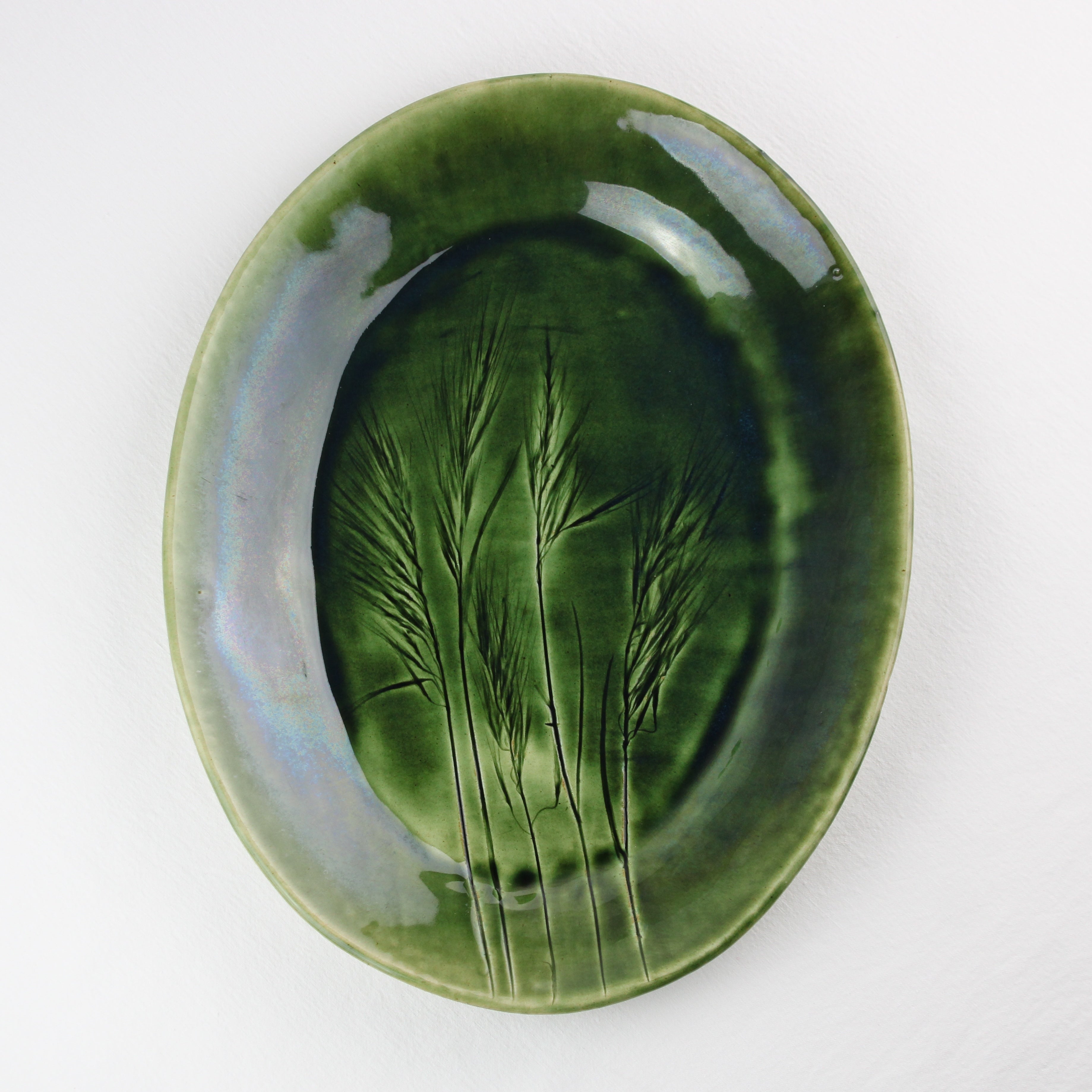 Botanical Green Serving Platter