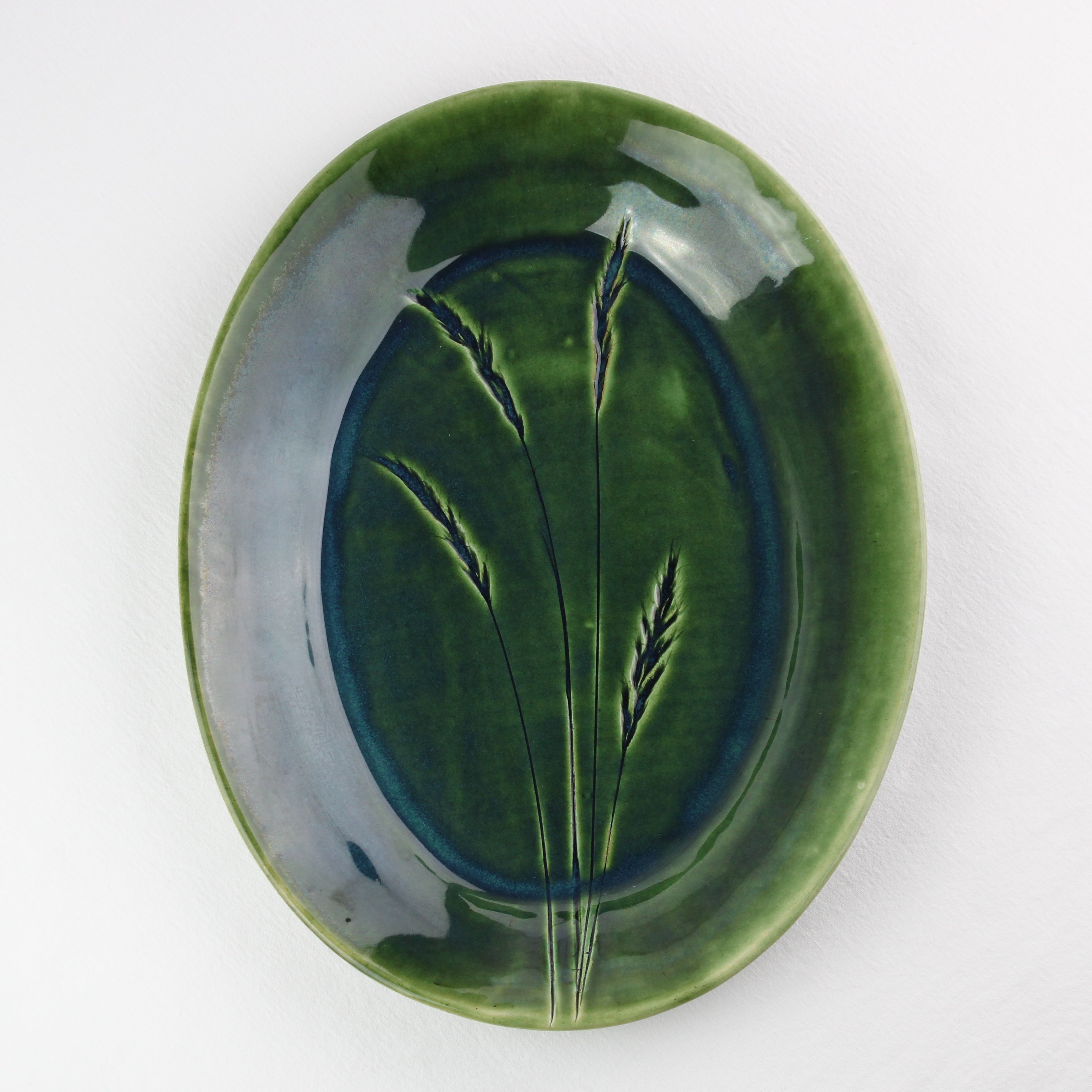 Botanical Green Serving Platter
