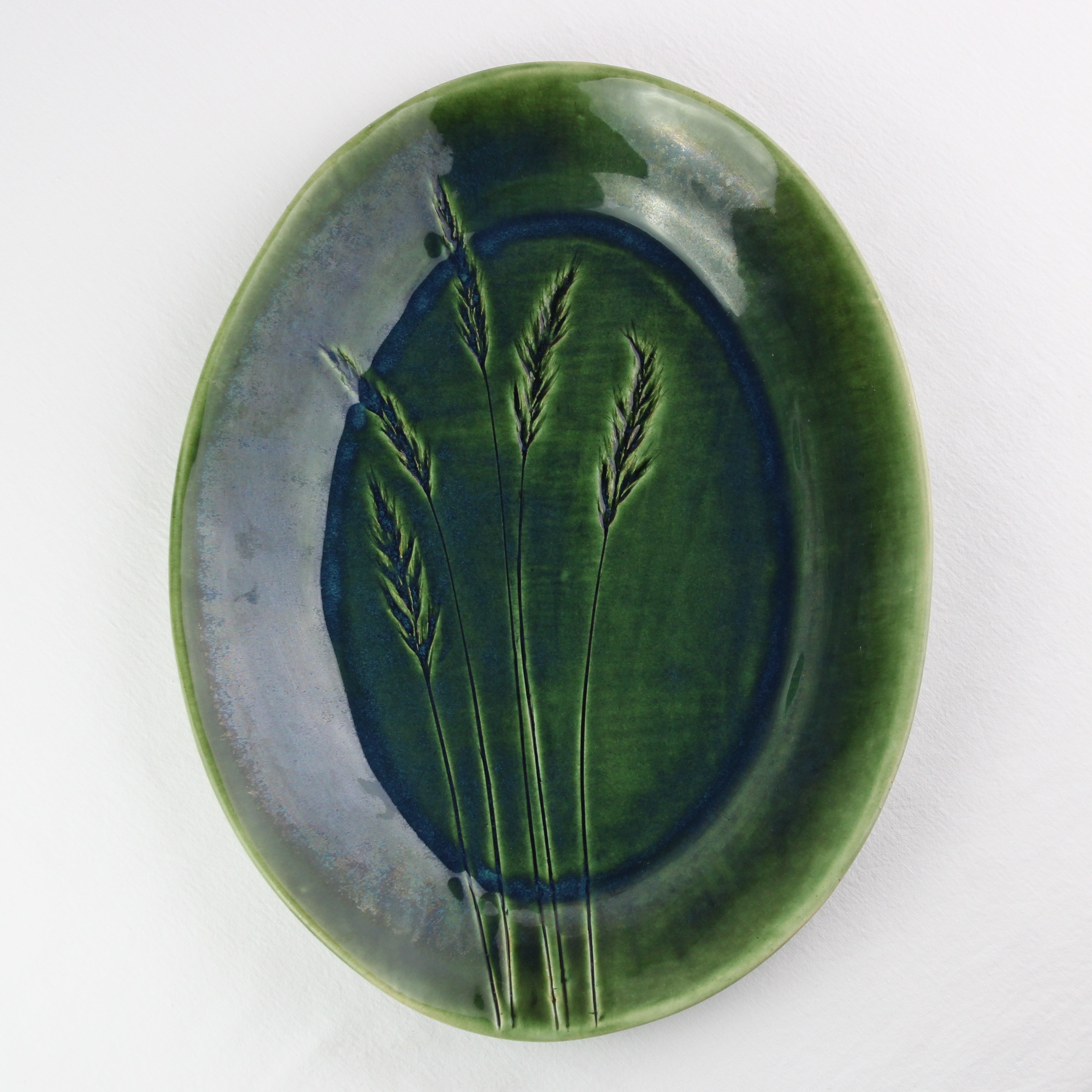 Botanical Green Serving Platter