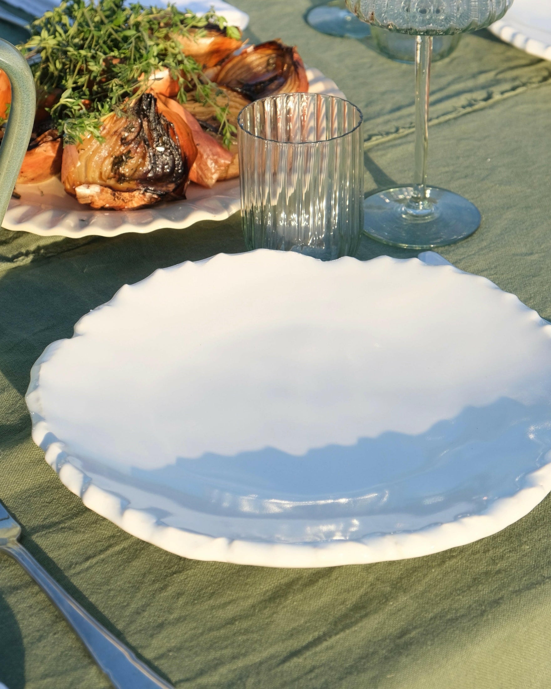 Raw-edged Dinner Plate Mantra Living