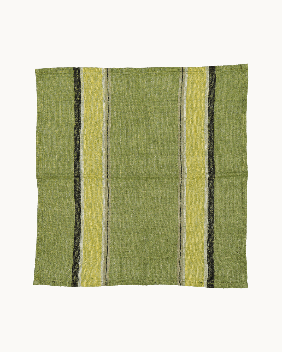 Verdant Stripe Linen Napkin