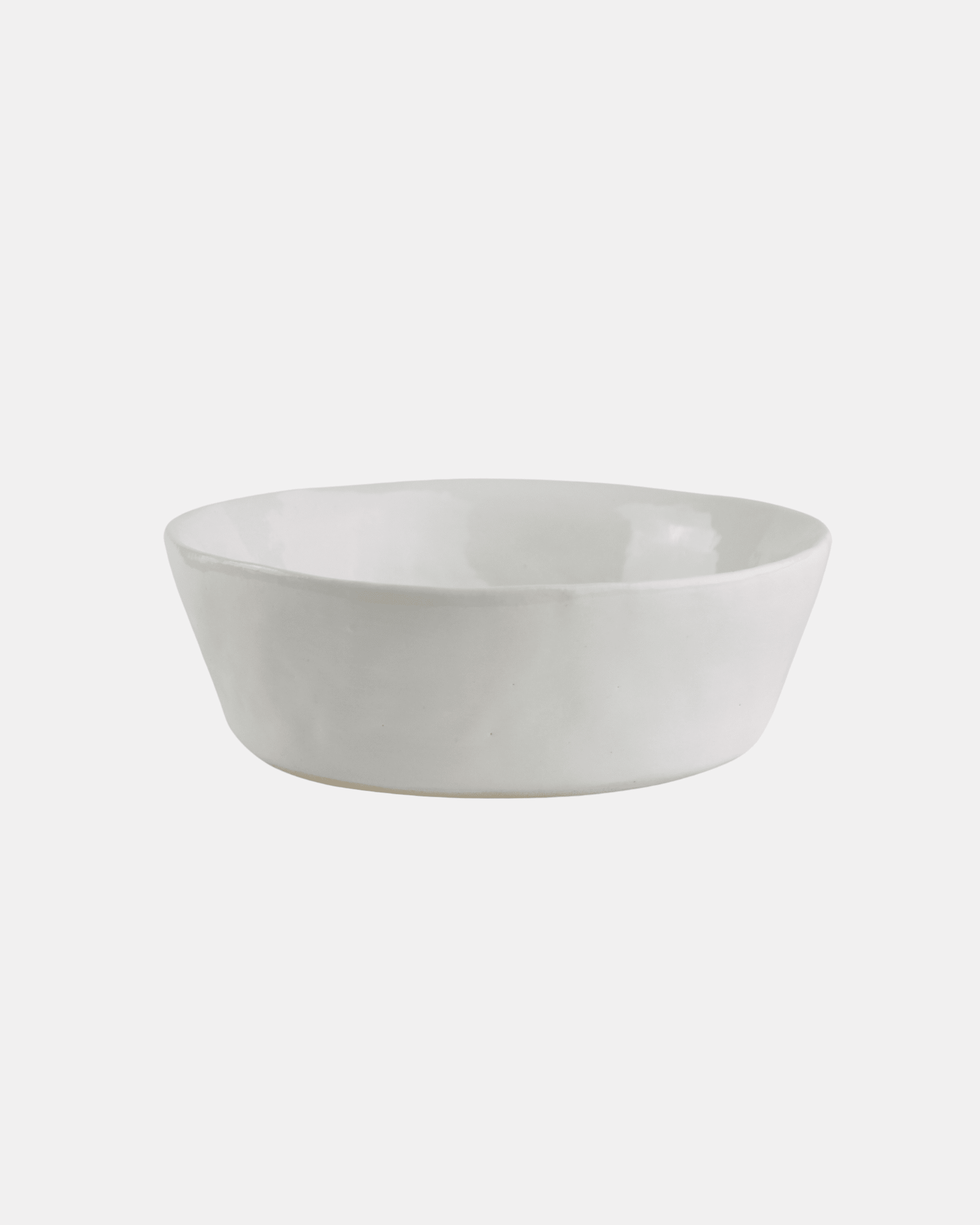 White Frond Stoneware Bowl - Medium Mantra Living