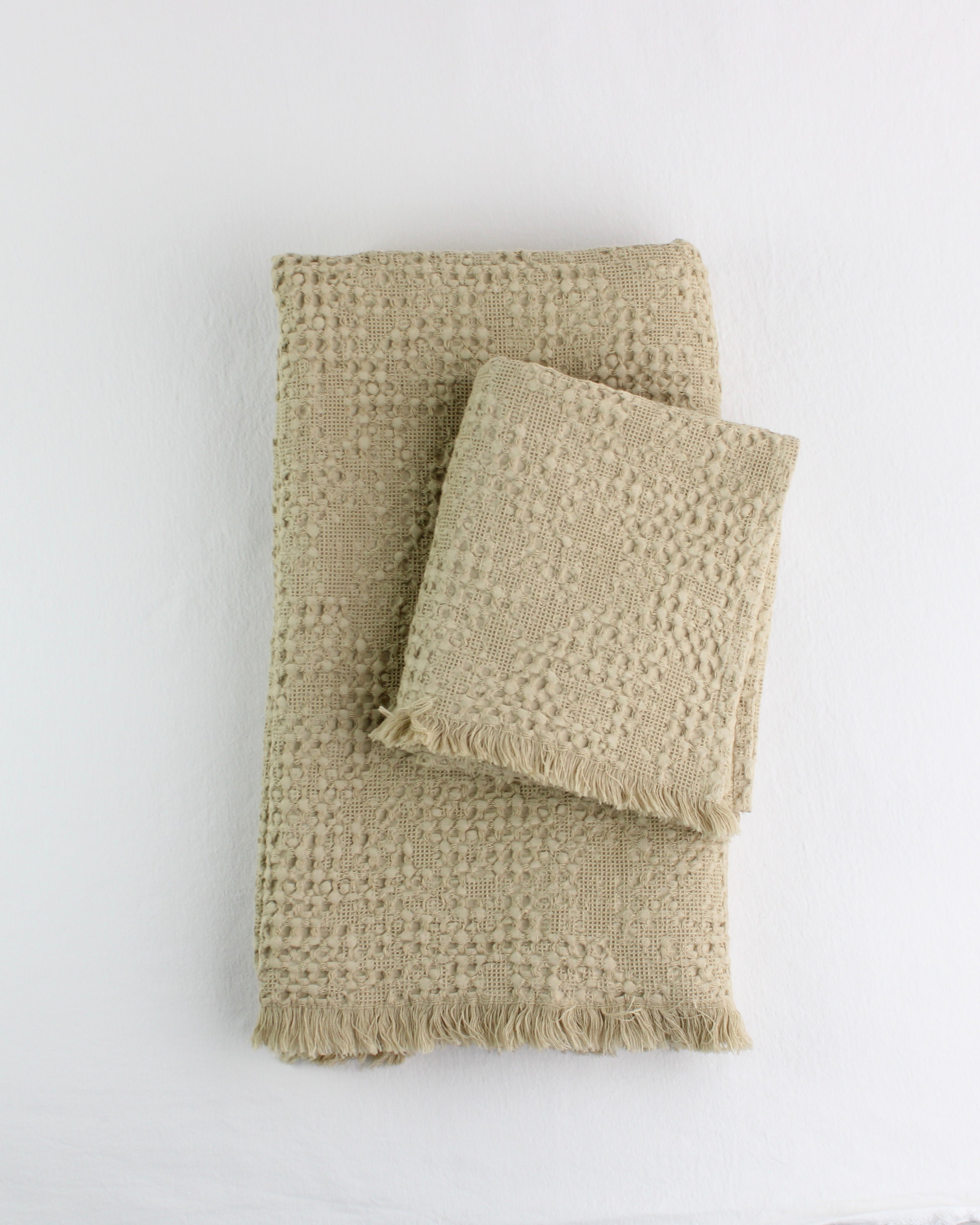 Luxurious Waffle Weave Towel - Stone